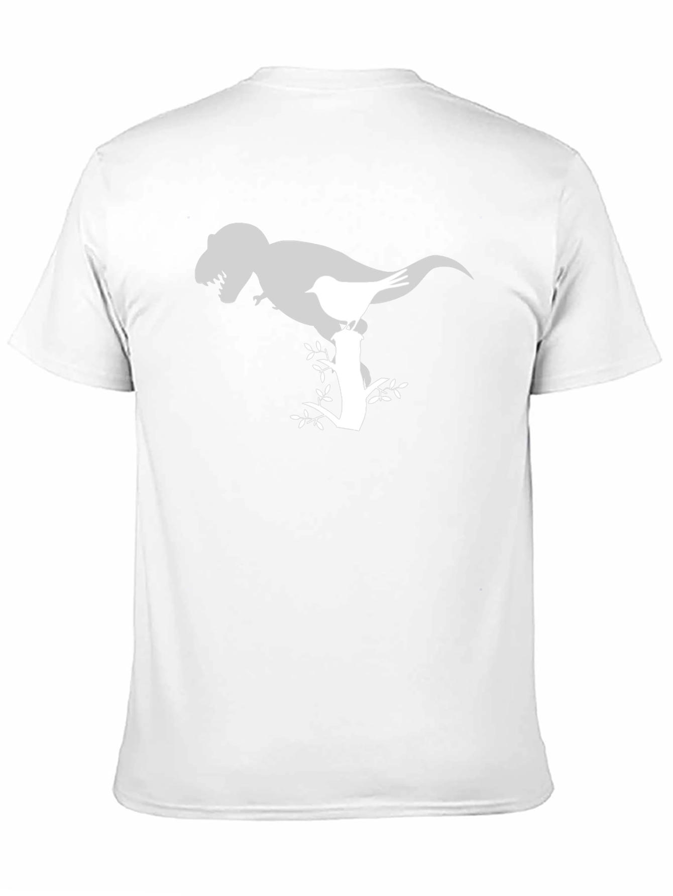 Dino Bird Perch T-Shirt - Quirky Graphic Tee