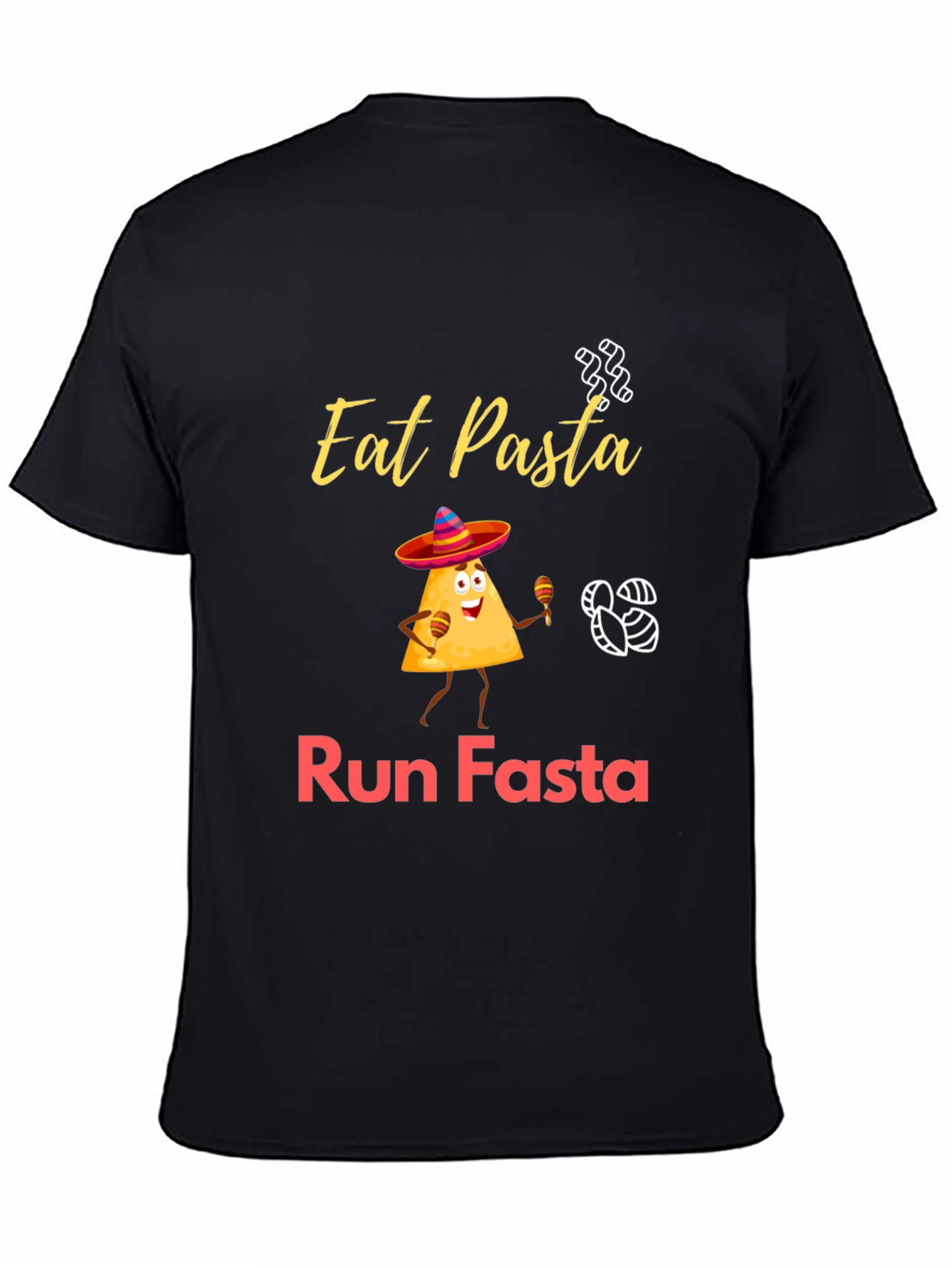 Eat Pasta Run Fasta T-Shirt Funny Graphic Tee