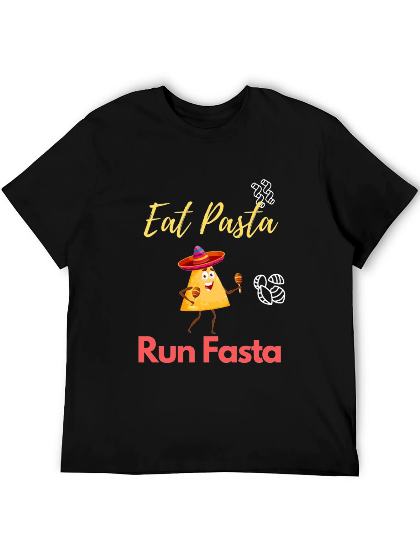 Eat Pasta Run Fasta T-Shirt Funny Graphic Tee