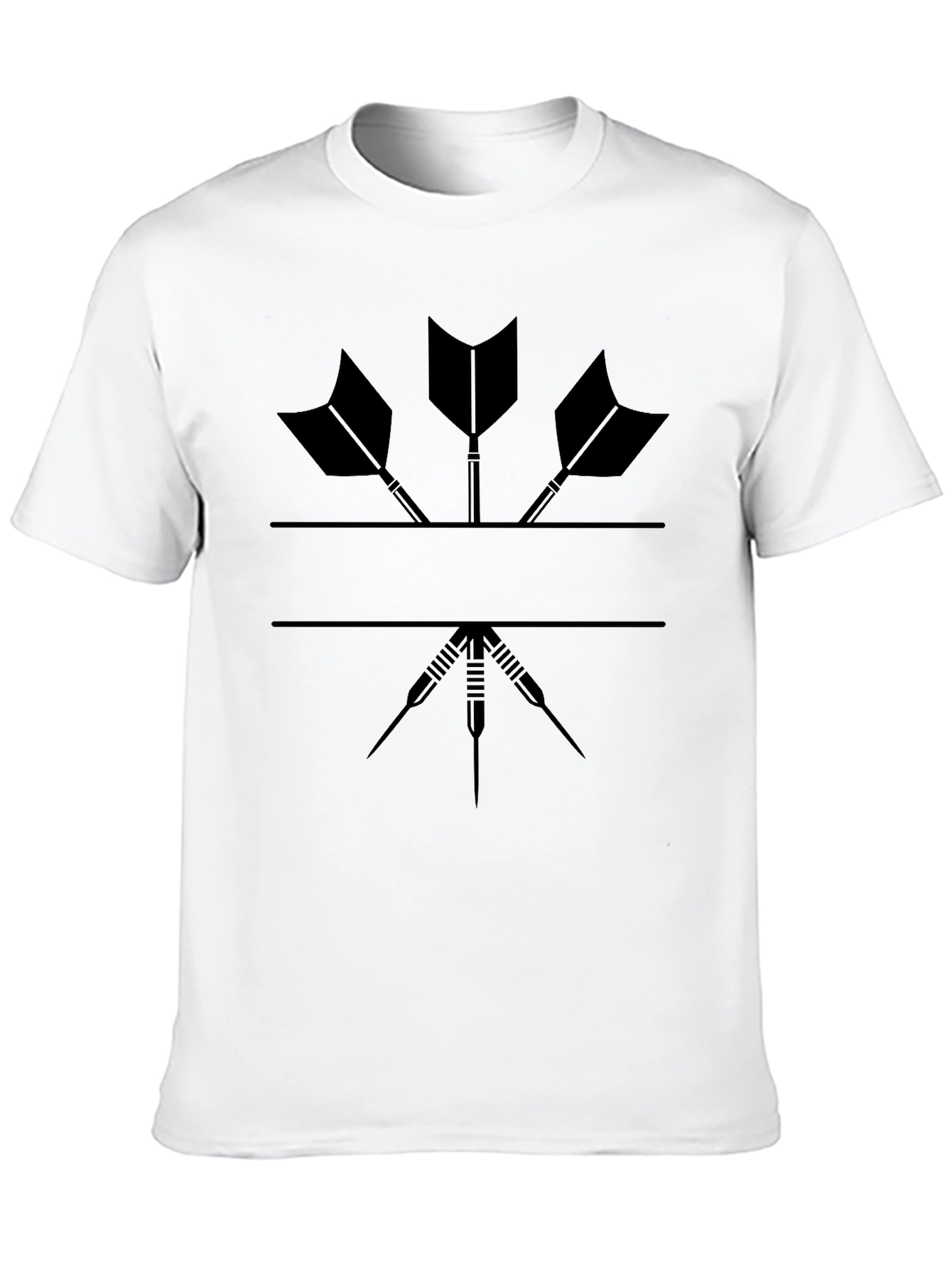 Darts Graphic T-Shirt - Cool Black Tee for Dart Players