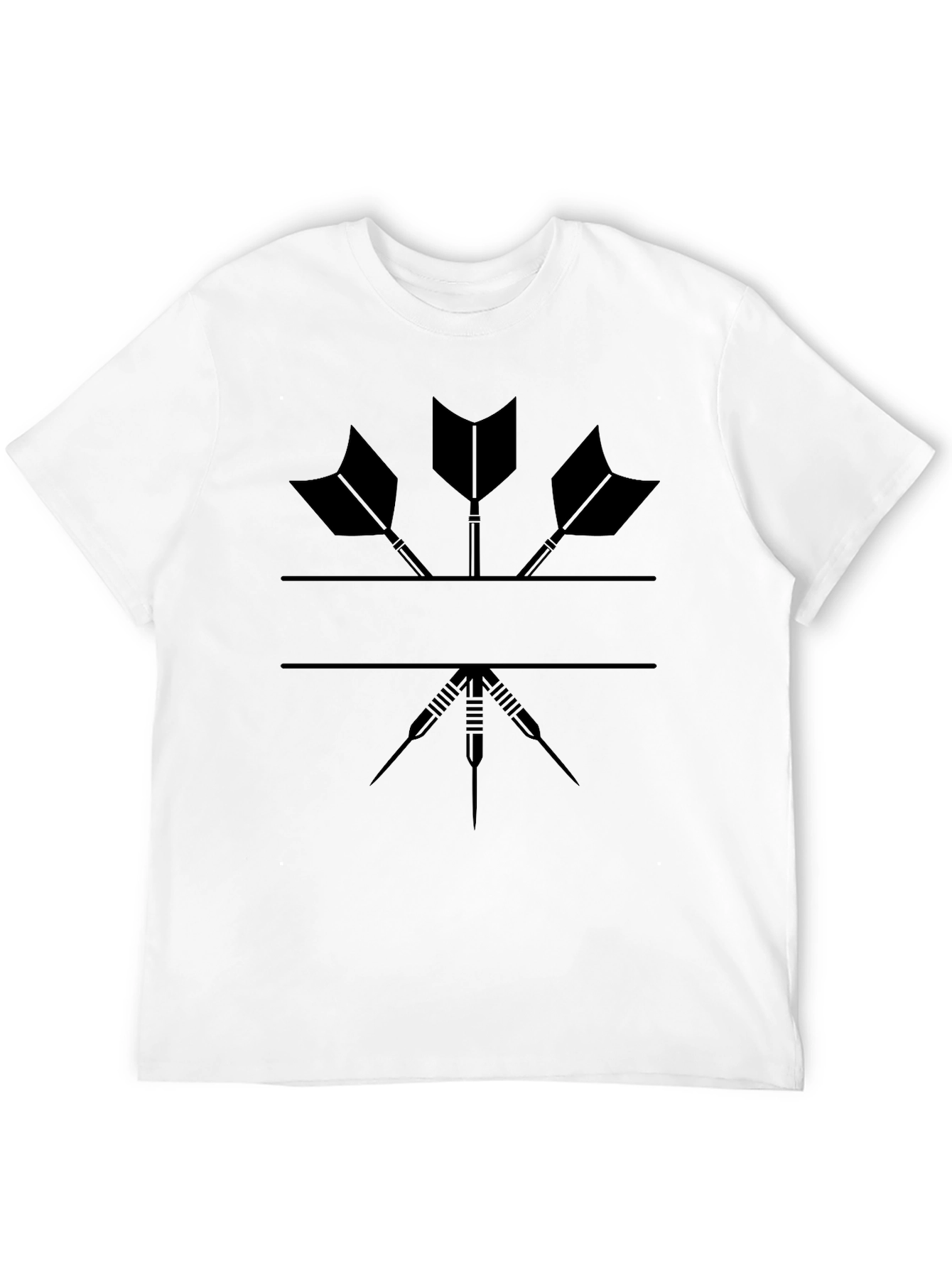 Darts Graphic T-Shirt - Cool Black Tee for Dart Players