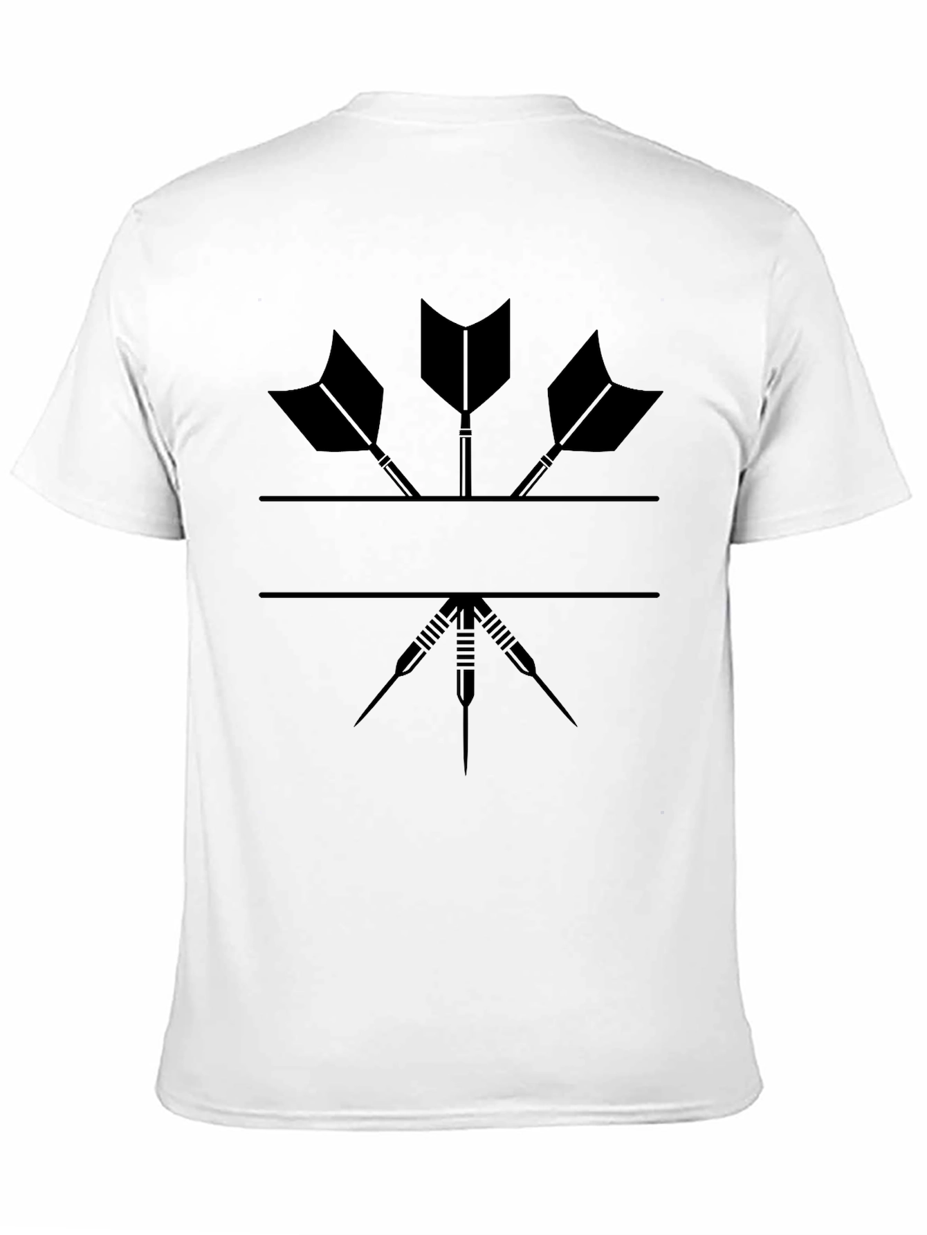 Darts Graphic T-Shirt - Cool Black Tee for Dart Players