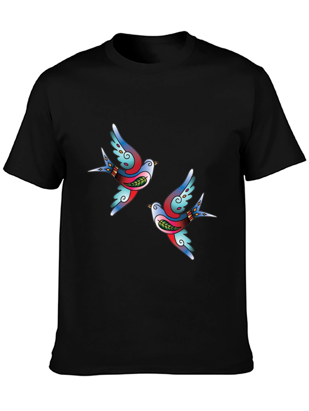 Classic Tattoo Swallow Black T-Shirt