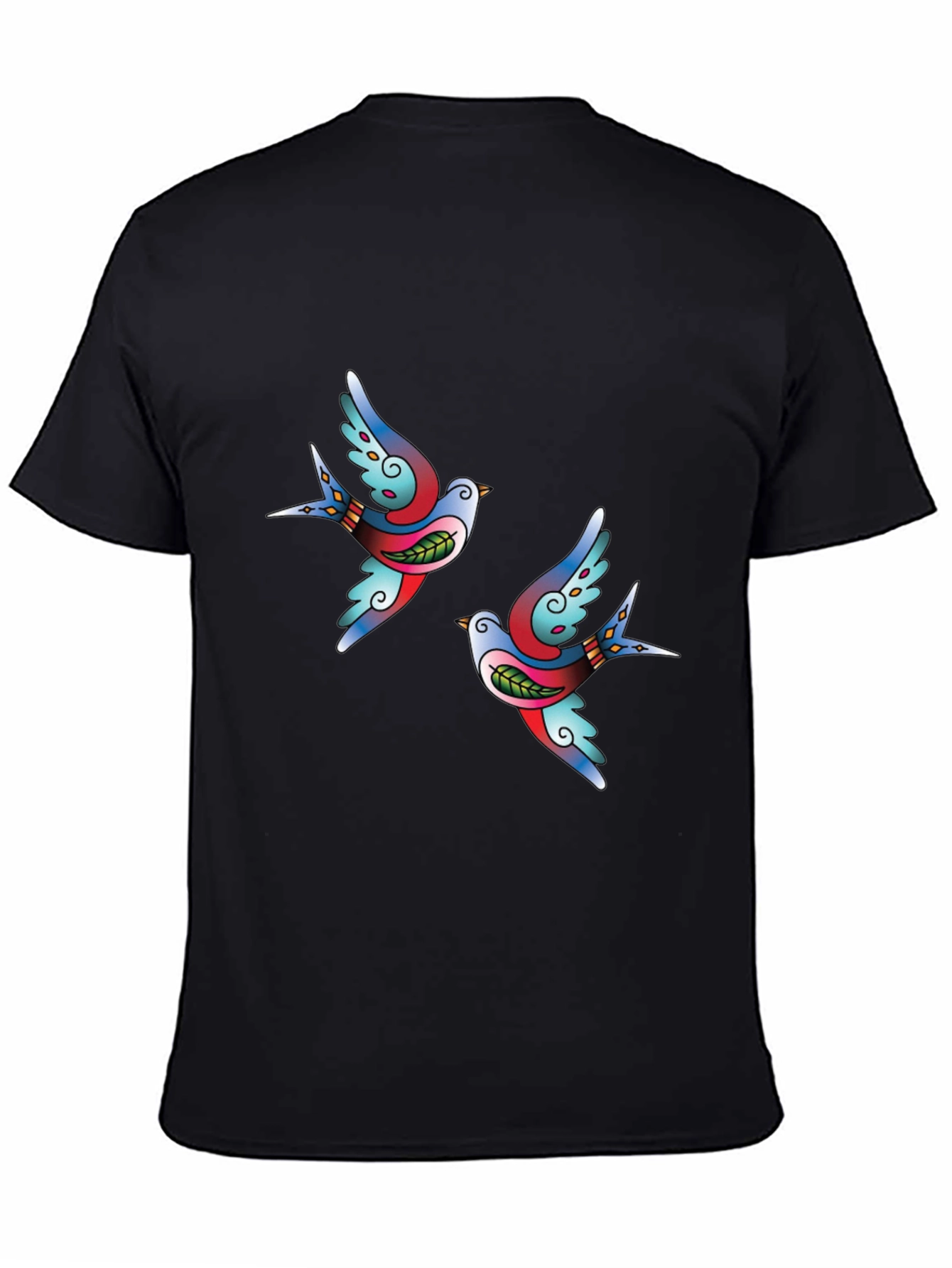 Classic Tattoo Swallow Black T-Shirt
