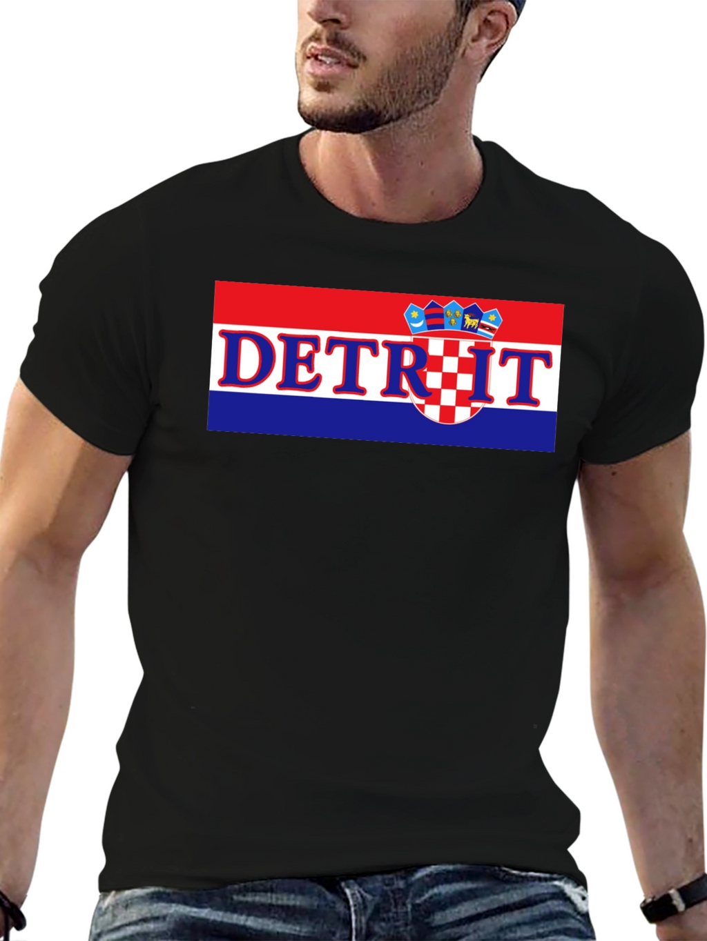 Detroit Croatian Flag T-Shirt