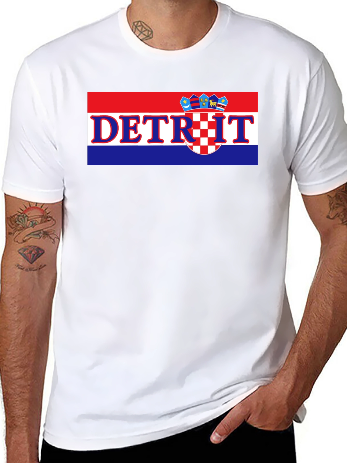 Detroit Croatian Flag T-Shirt