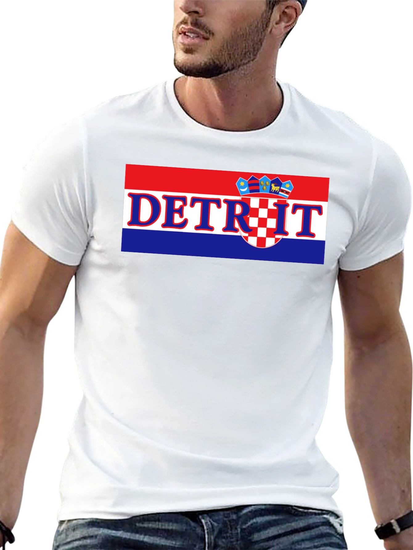 Detroit Croatian Flag T-Shirt