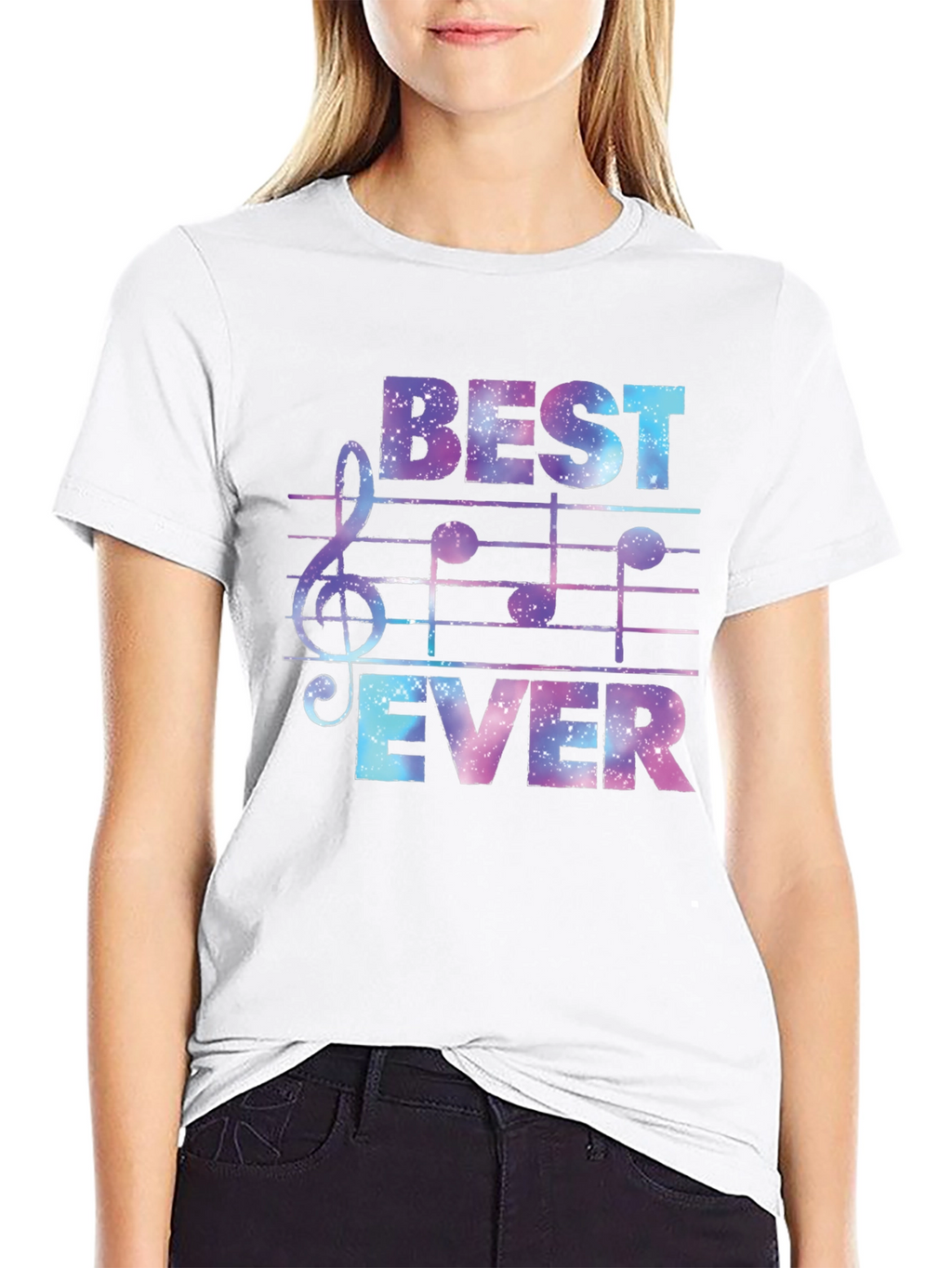 Best Ever Music T-Shirt - Galaxy Design
