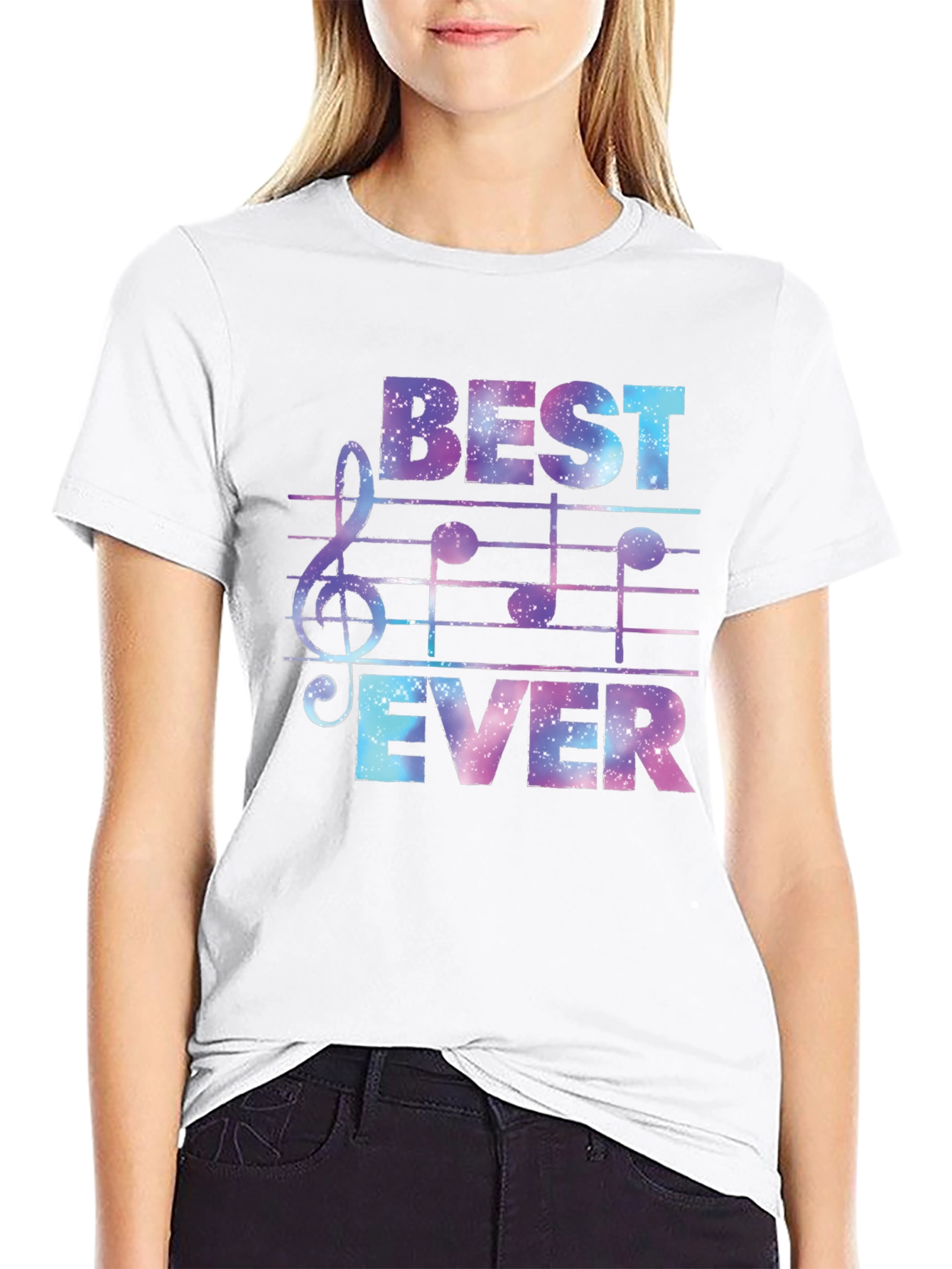 Best Ever Music T-Shirt - Galaxy Design