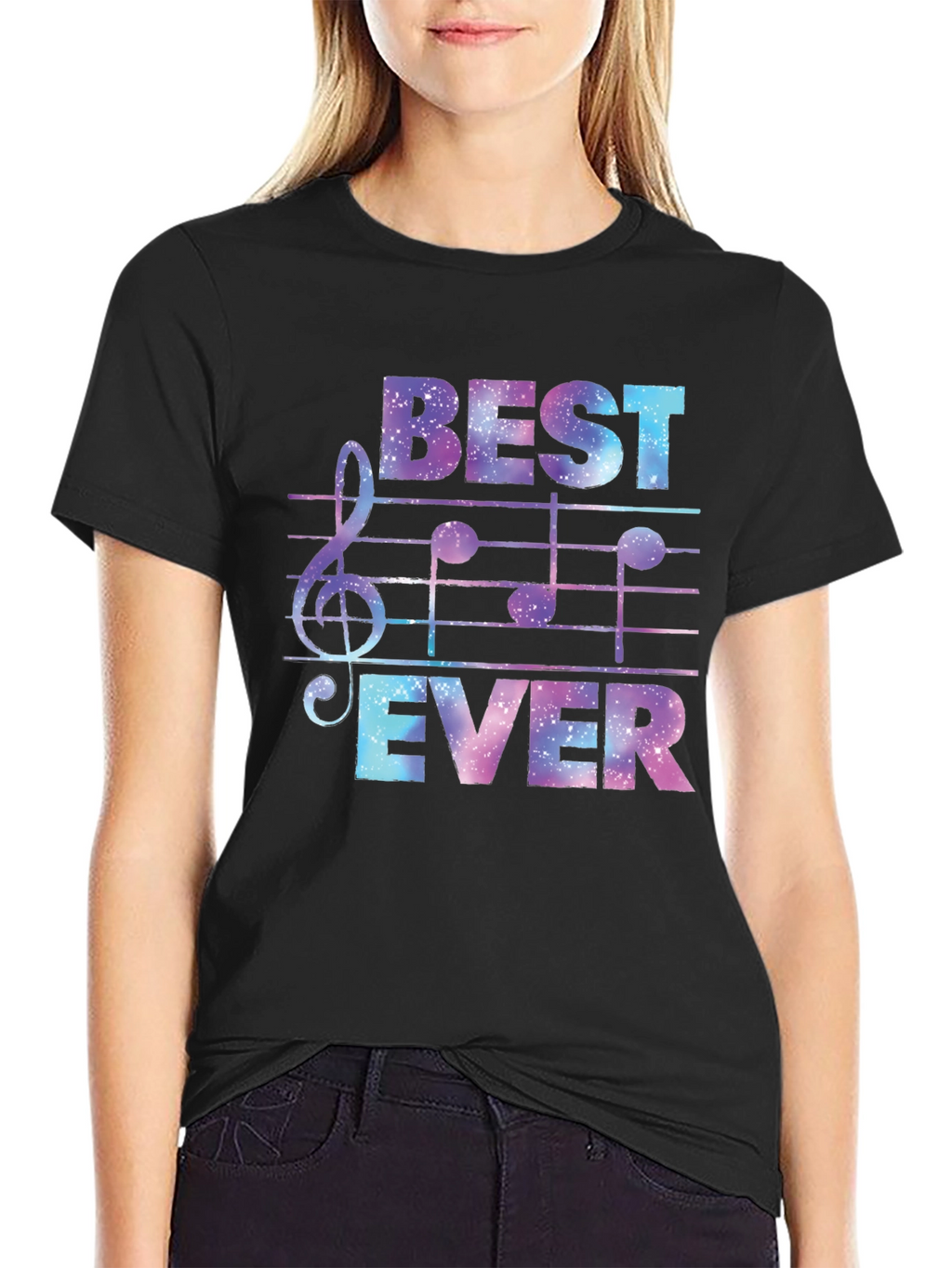 Best Ever Music T-Shirt - Galaxy Design