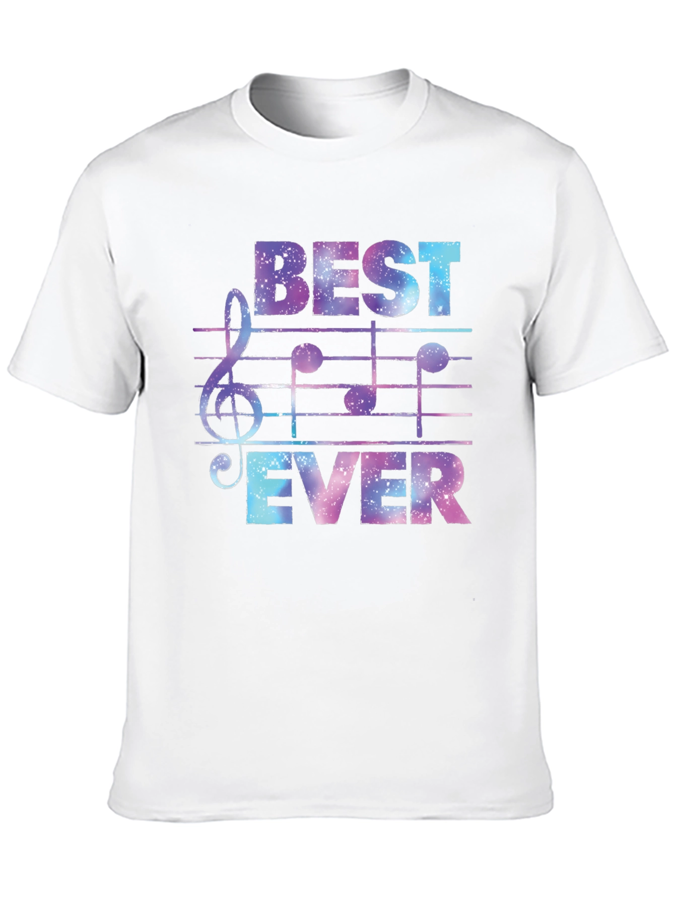Best Ever Music T-Shirt - Galaxy Design