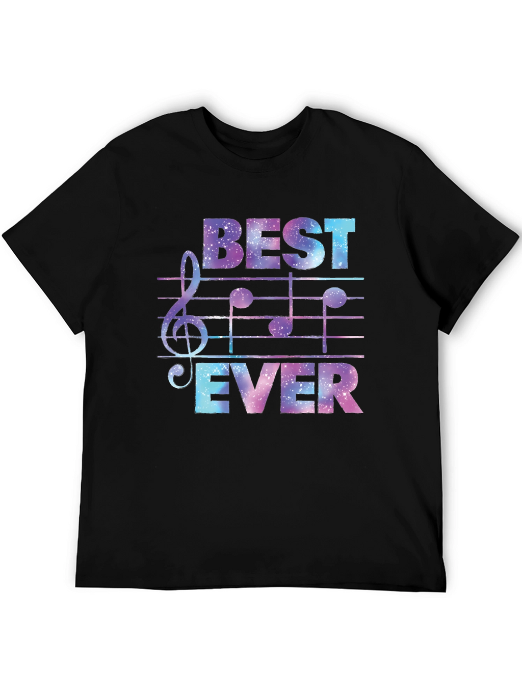 Best Ever Music T-Shirt - Galaxy Design