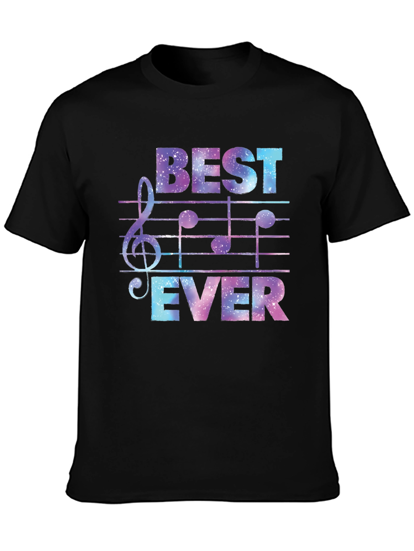 Best Ever Music T-Shirt - Galaxy Design
