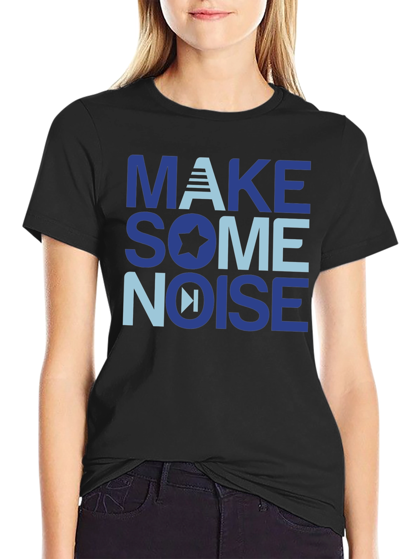 Make Some Noise Graphic T-Shirt - Soft Cotton Blend