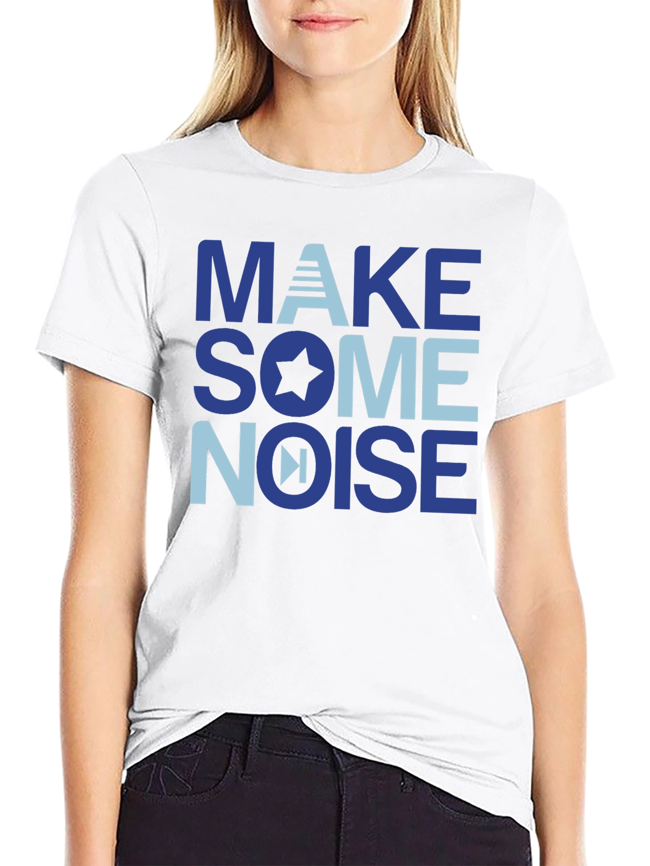 Make Some Noise Graphic T-Shirt - Soft Cotton Blend