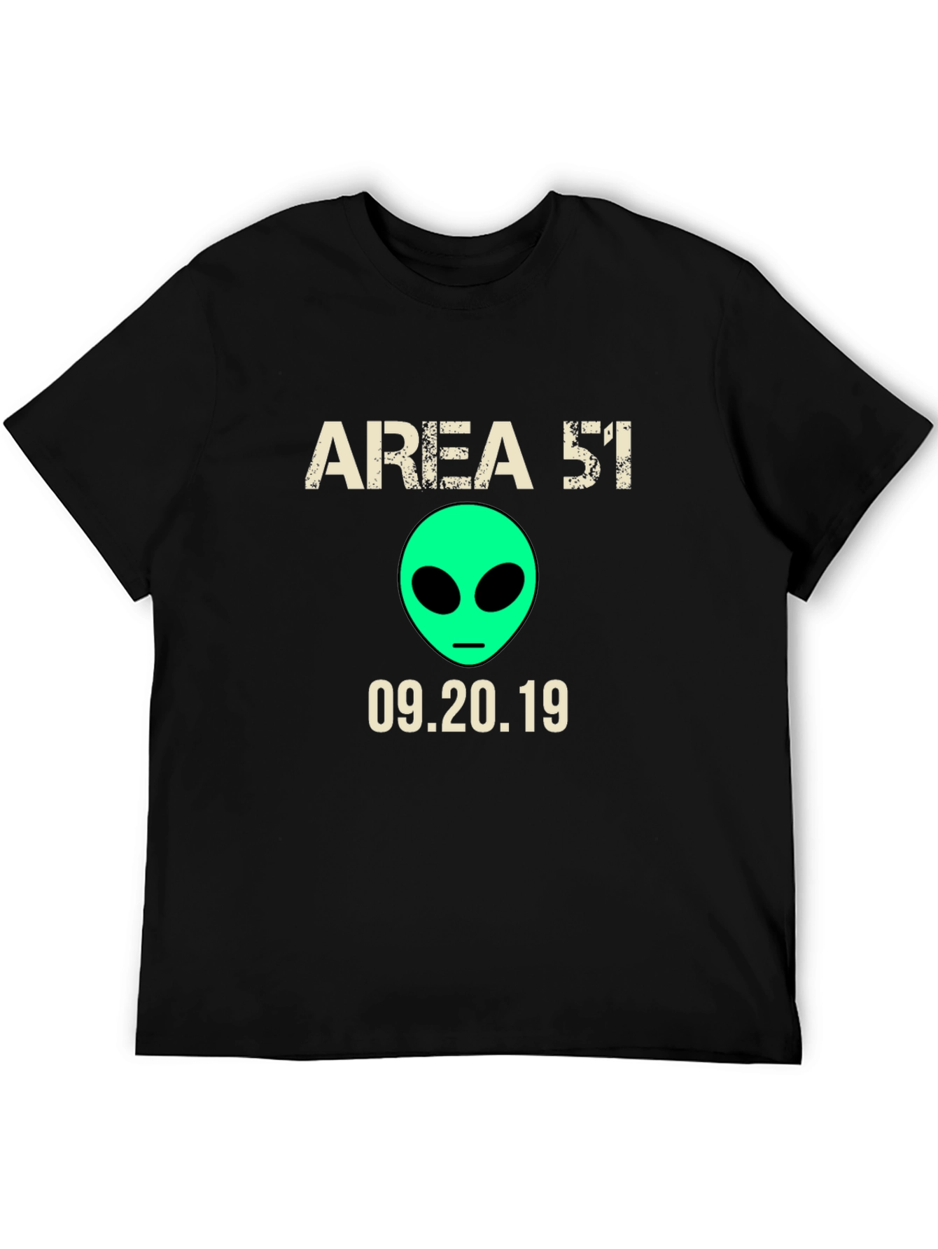 Area 51 T-Shirt Alien Graphic Tee Raid Date