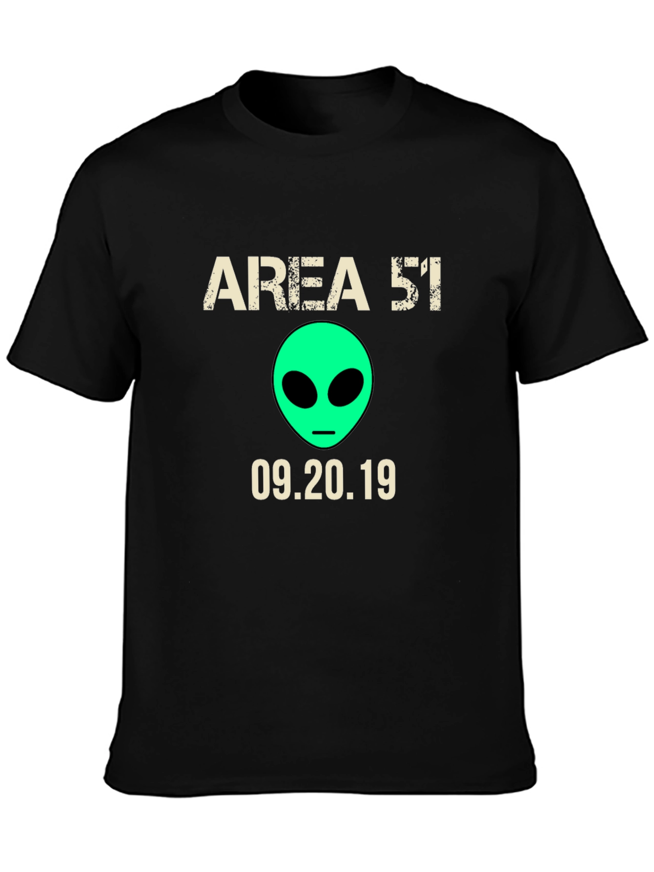 Area 51 T-Shirt Alien Graphic Tee Raid Date