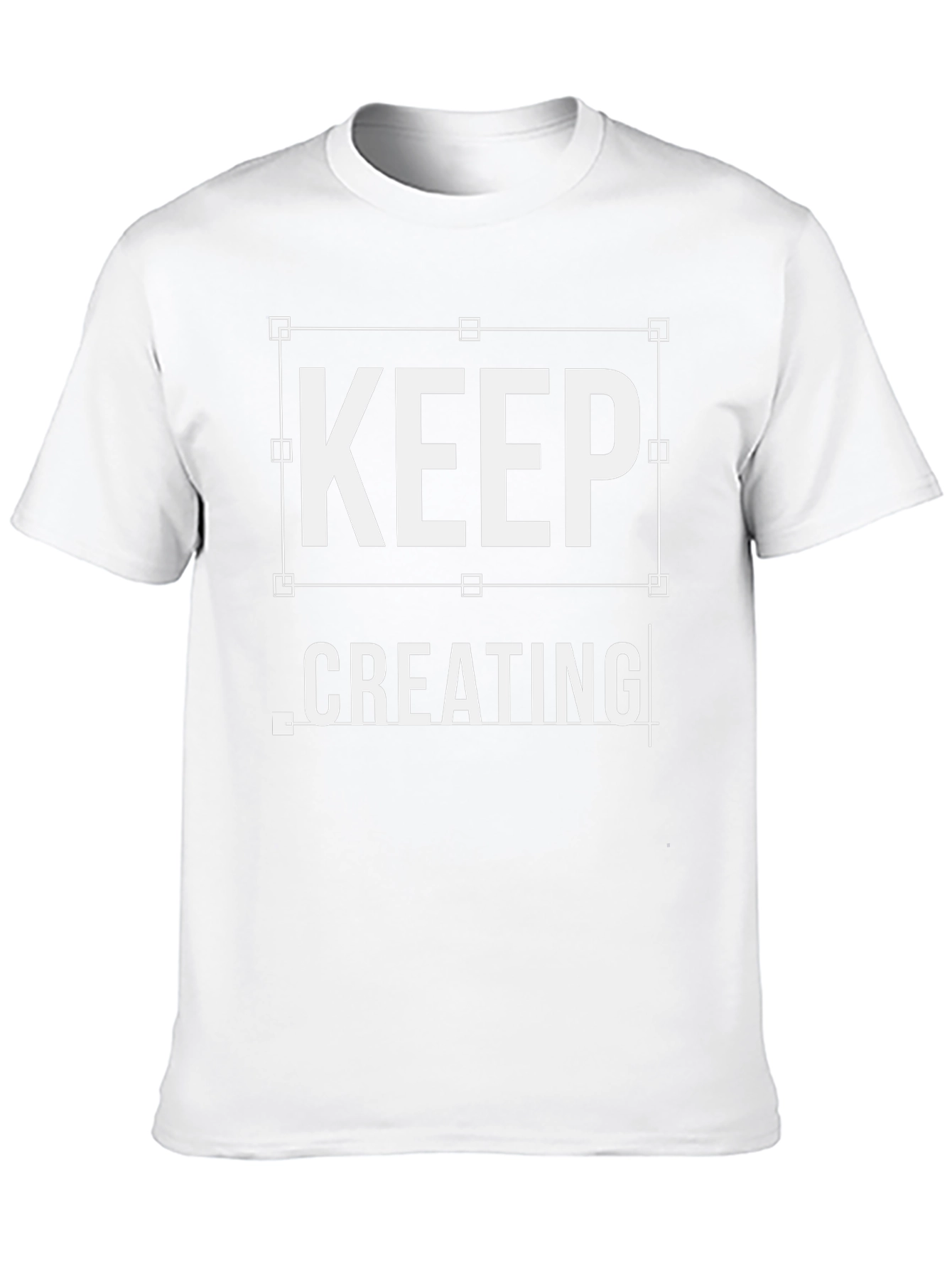 Keep Creating Black Graphic Tee Shirt