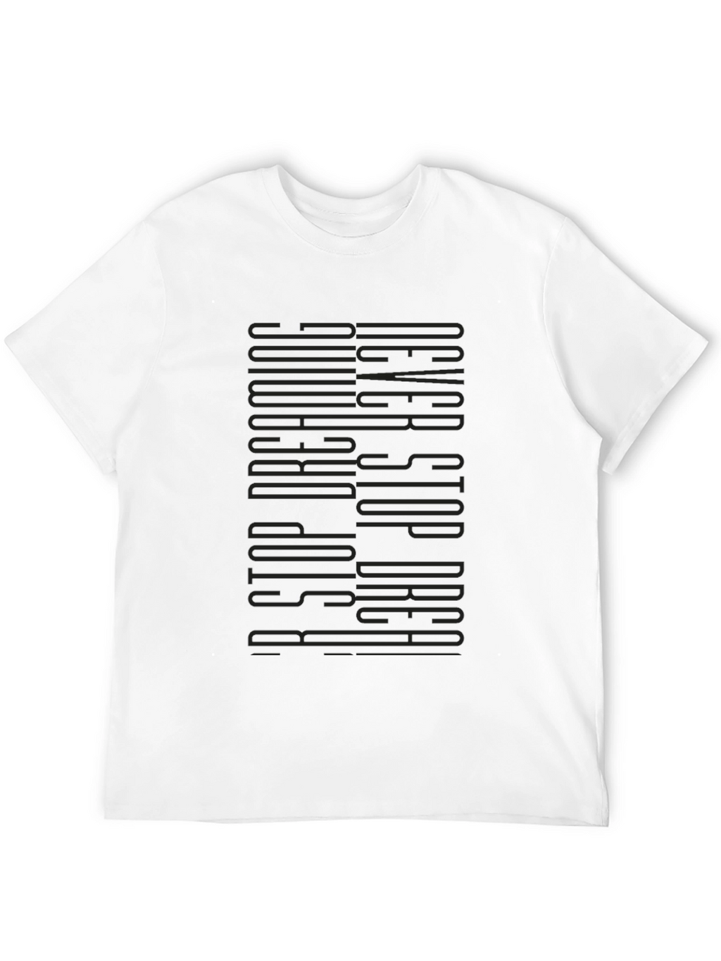 Never Stop Dreaming Black Graphic Tee