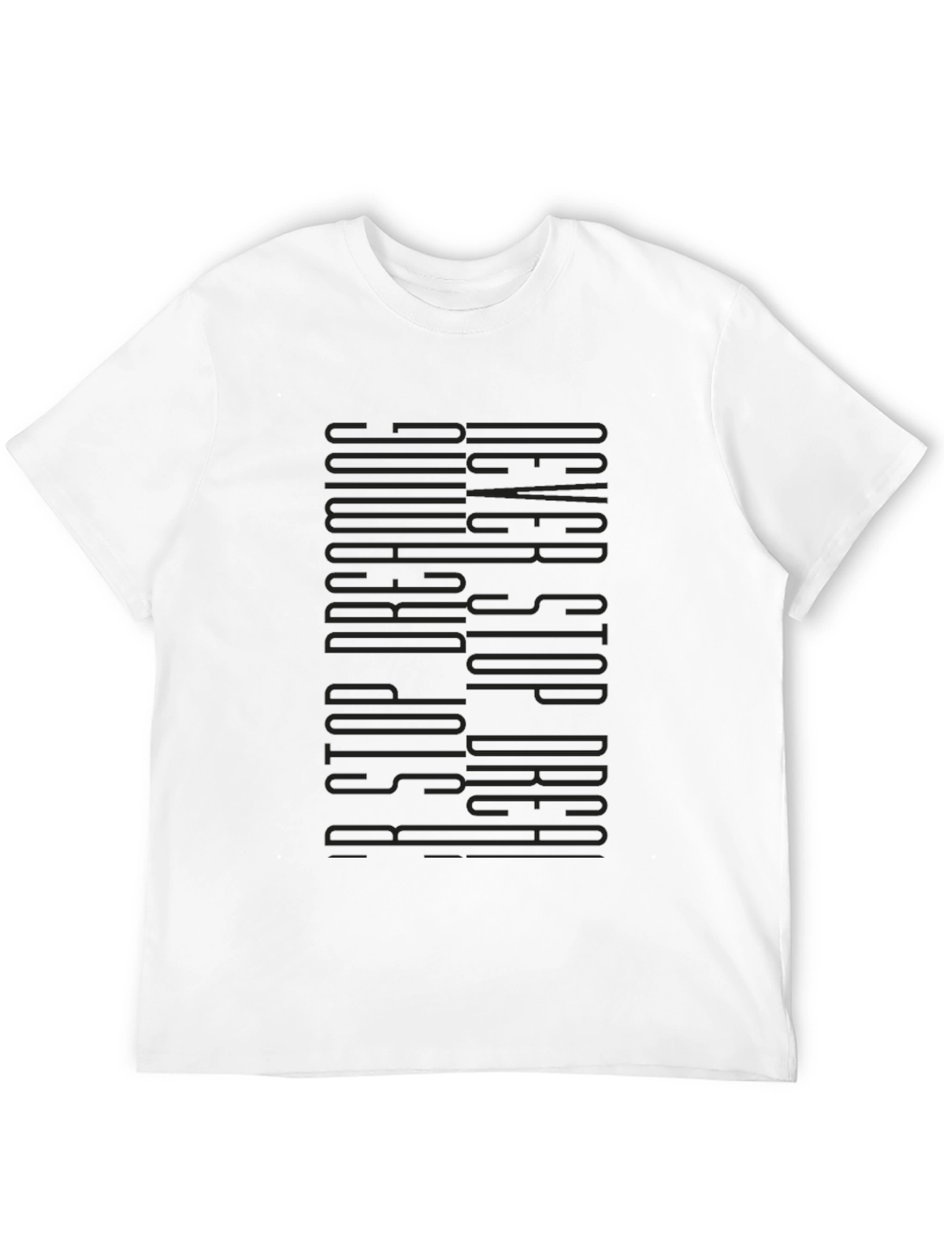 Never Stop Dreaming Black Graphic Tee
