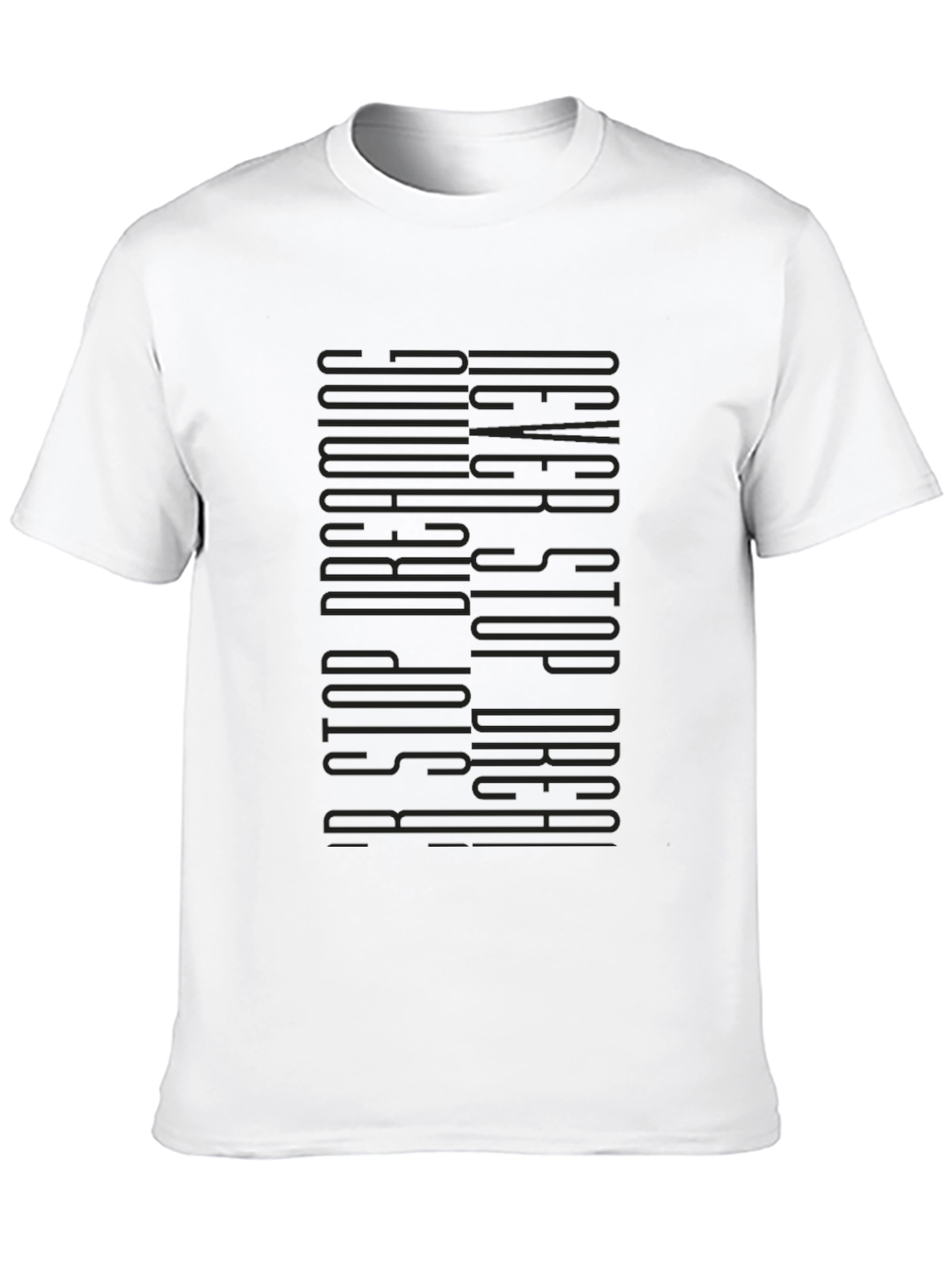 Never Stop Dreaming Black Graphic Tee