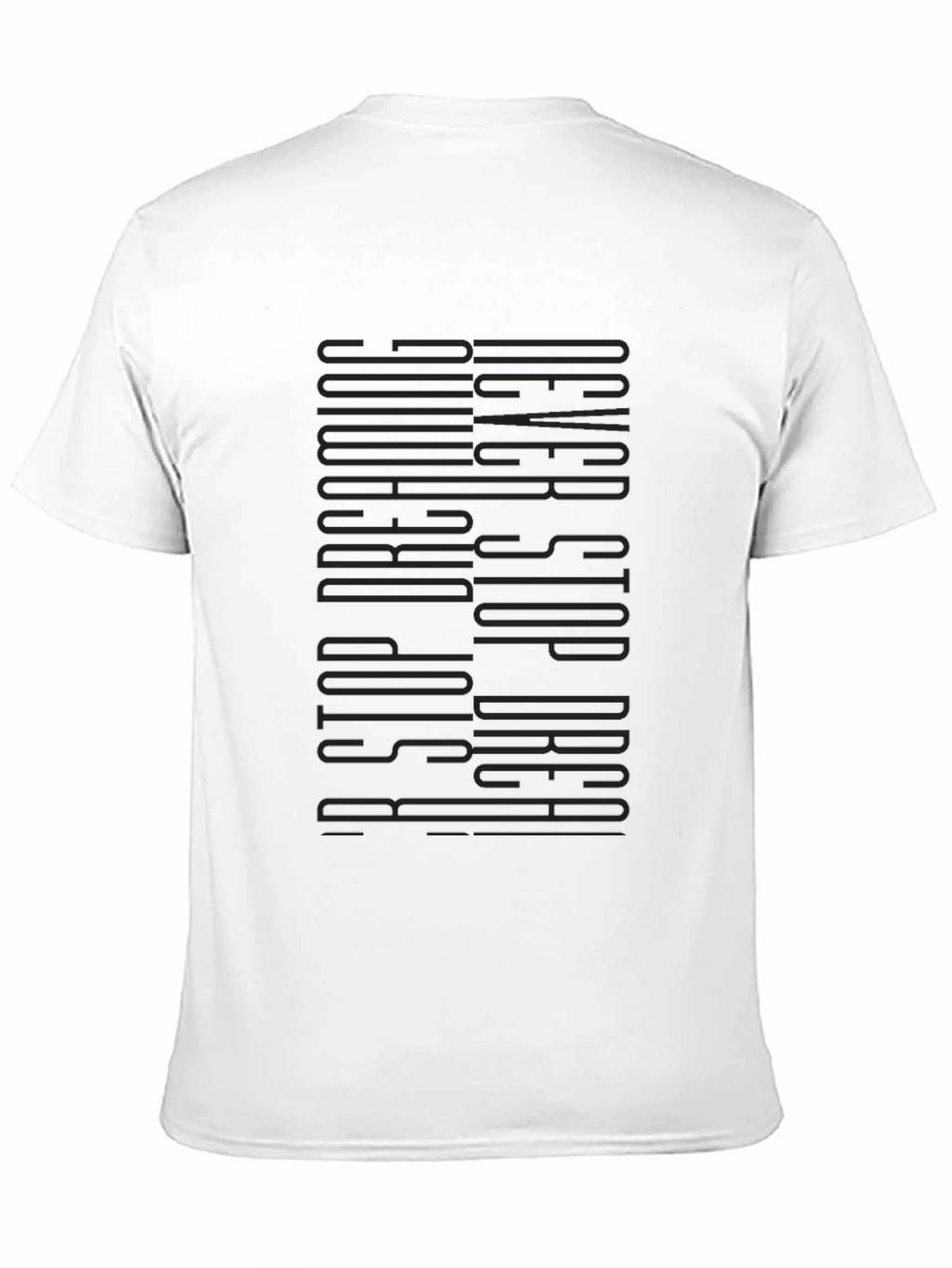 Never Stop Dreaming Black Graphic Tee