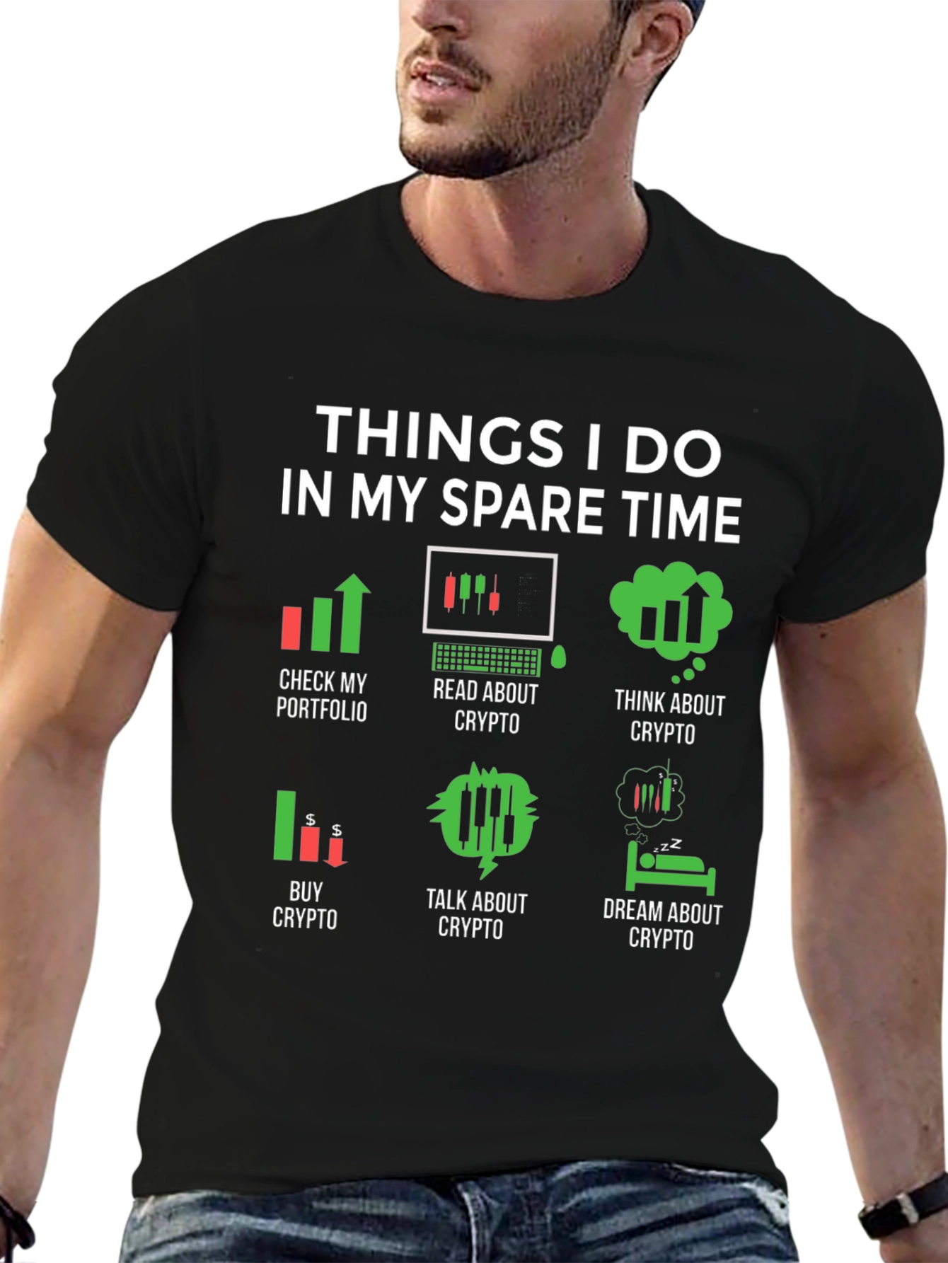 Crypto Lover T-Shirt: Things I Do In My Spare Time