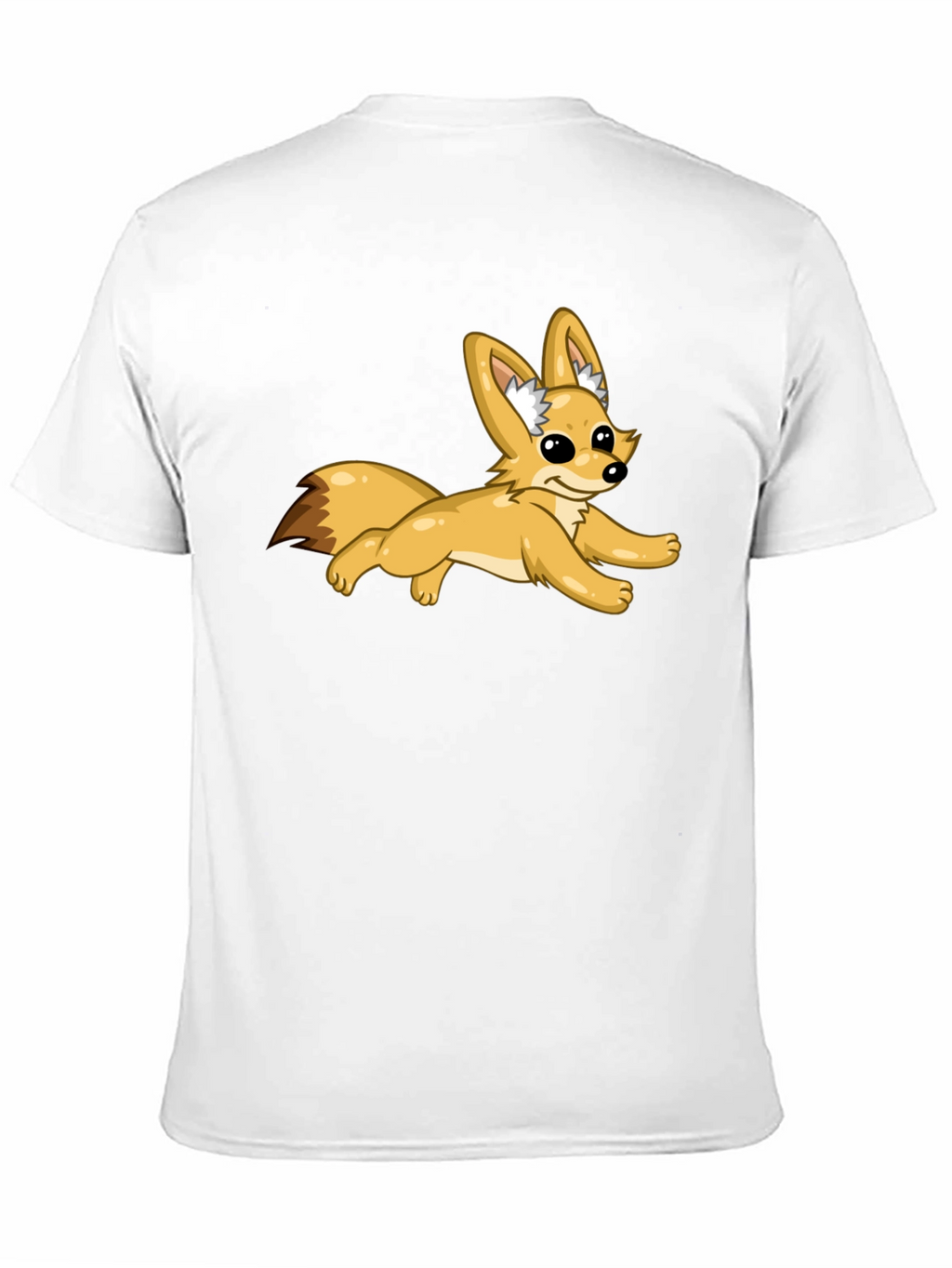 Black T-Shirt with Fox Graphic