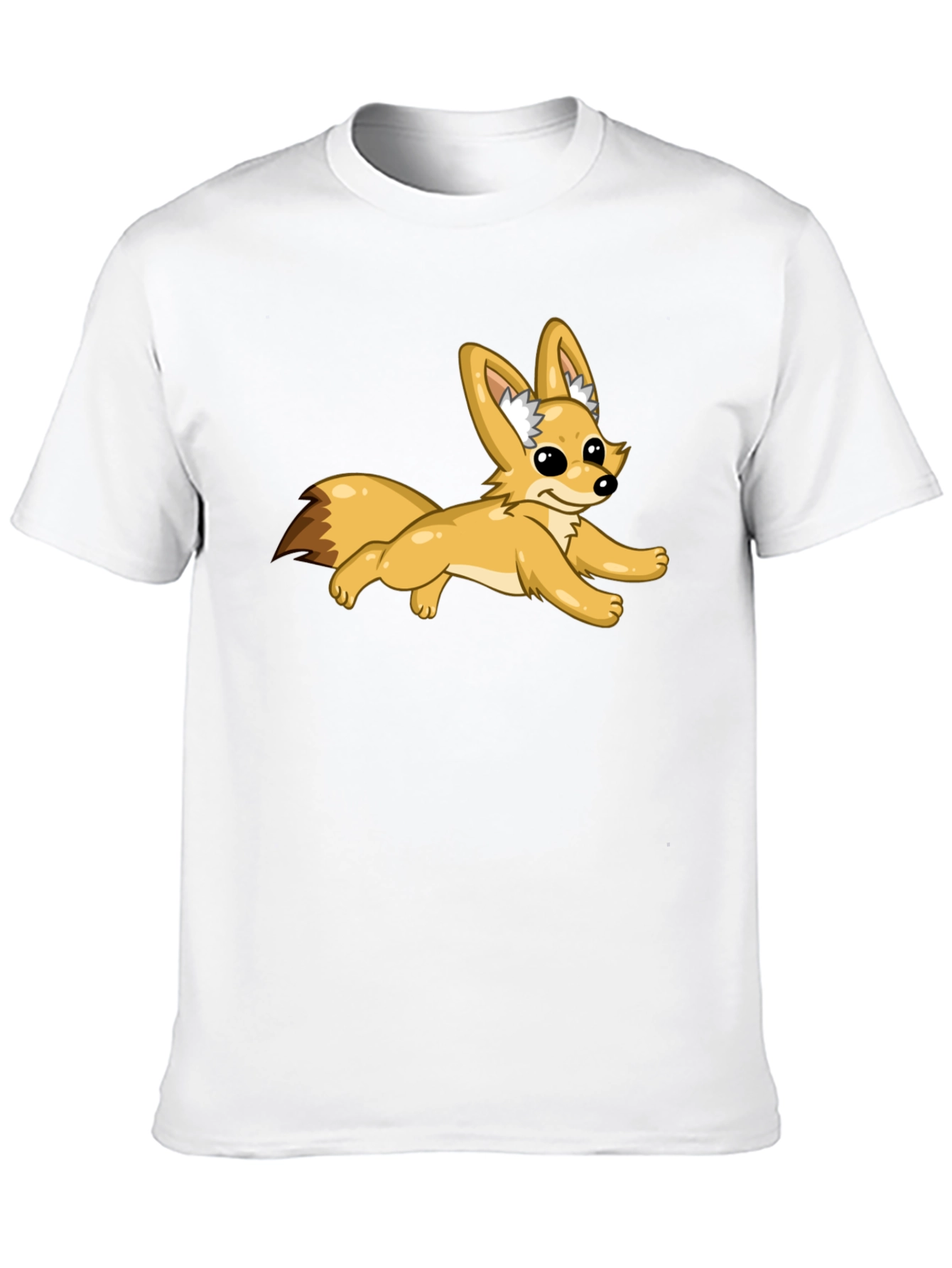 Black T-Shirt with Fox Graphic