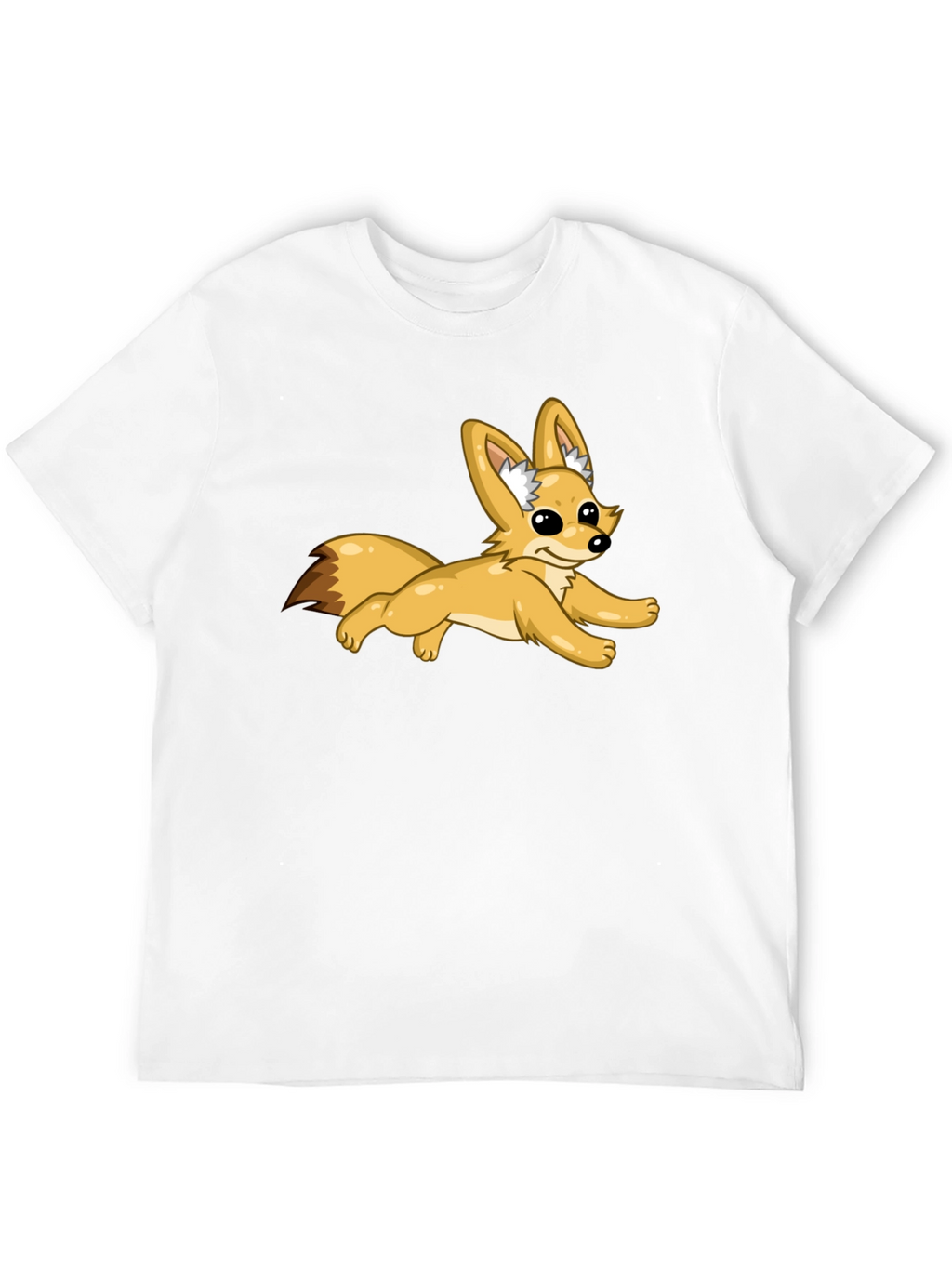 Black T-Shirt with Fox Graphic
