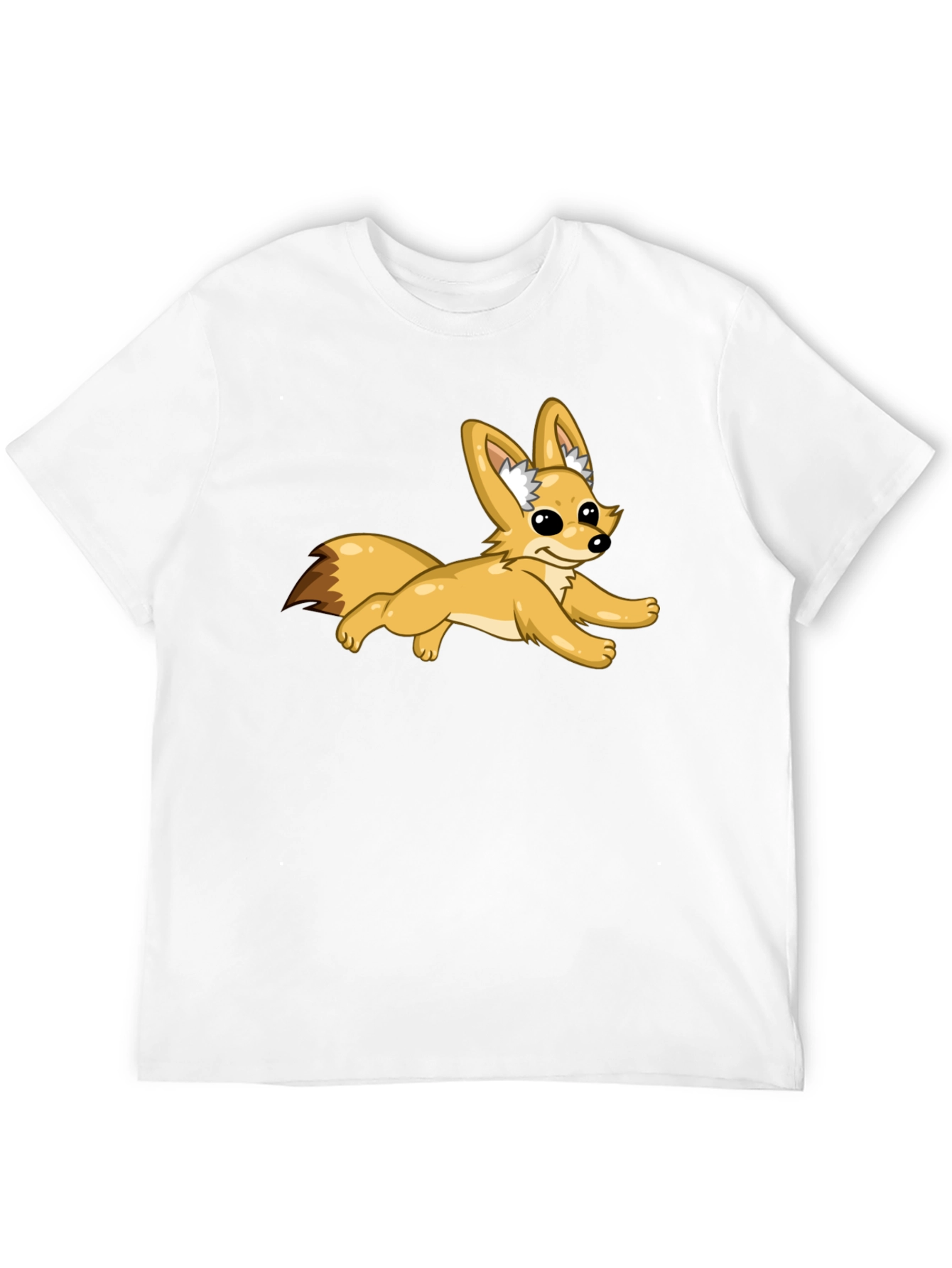 Black T-Shirt with Fox Graphic