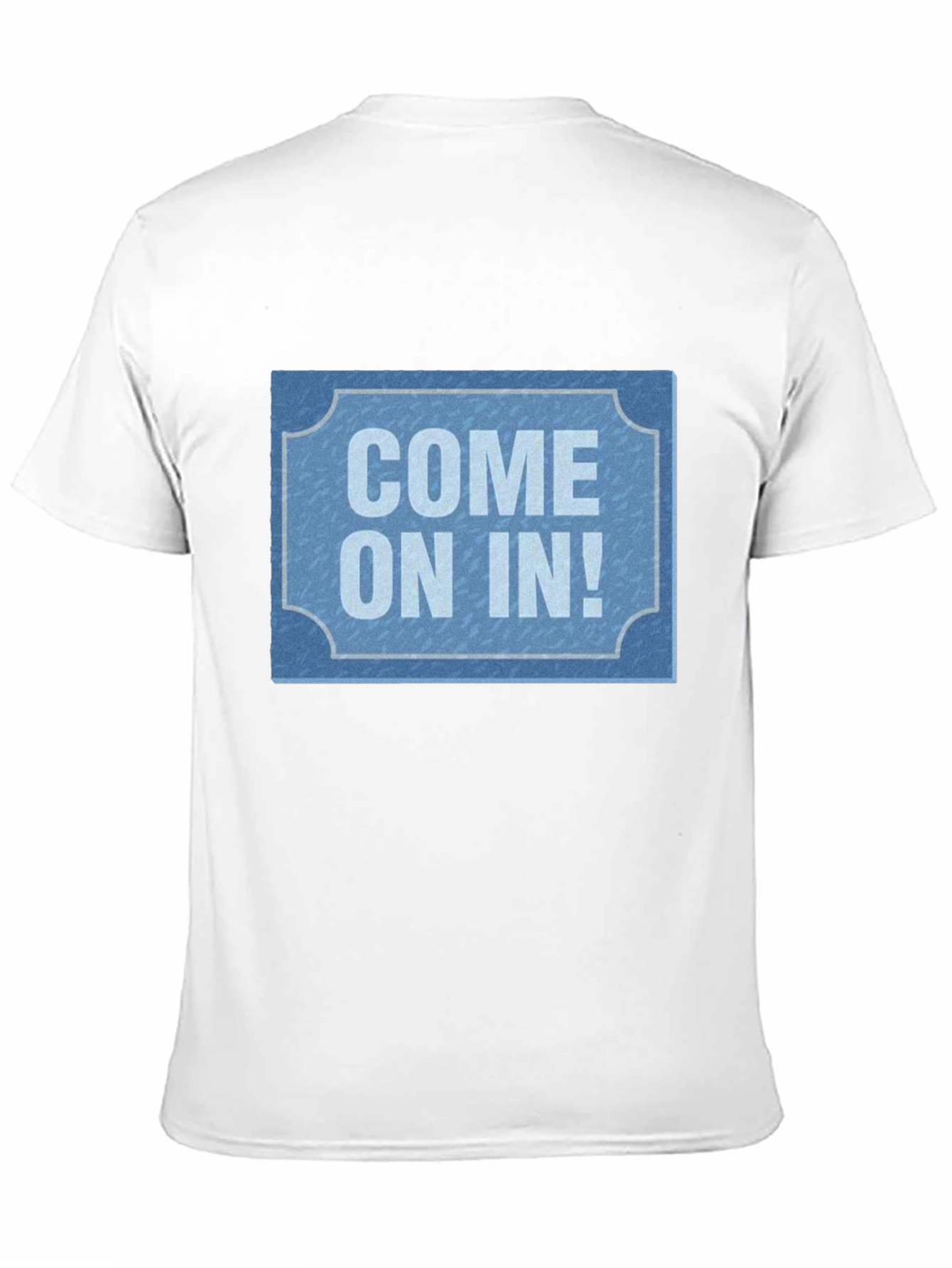 Come On In! Graphic Tee - Black Cotton Casual T-Shirt