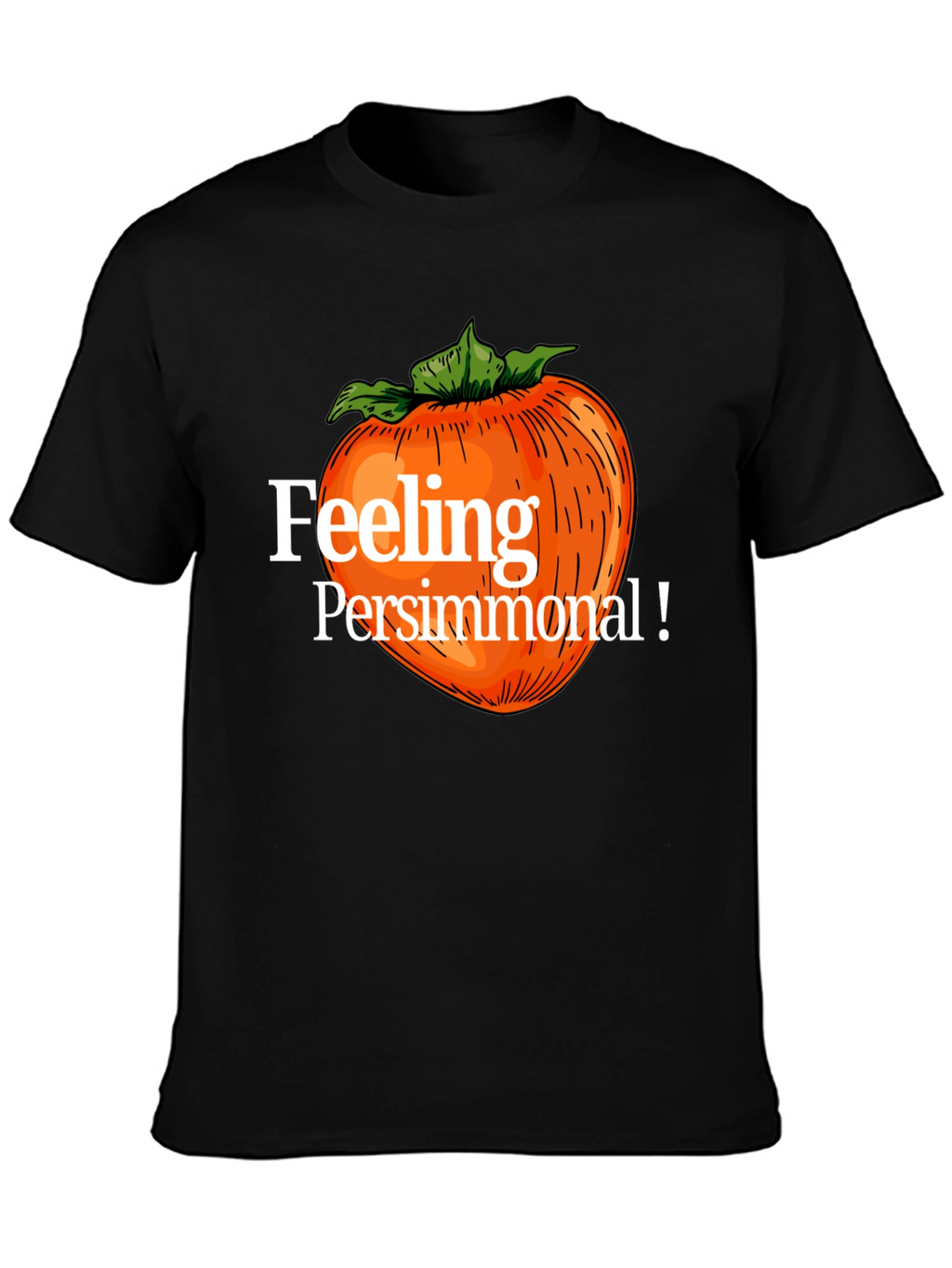 Feeling Persimmonal Black Graphic Tee