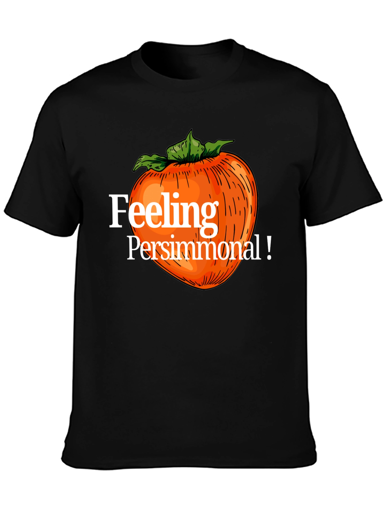Feeling Persimmonal Black Graphic Tee