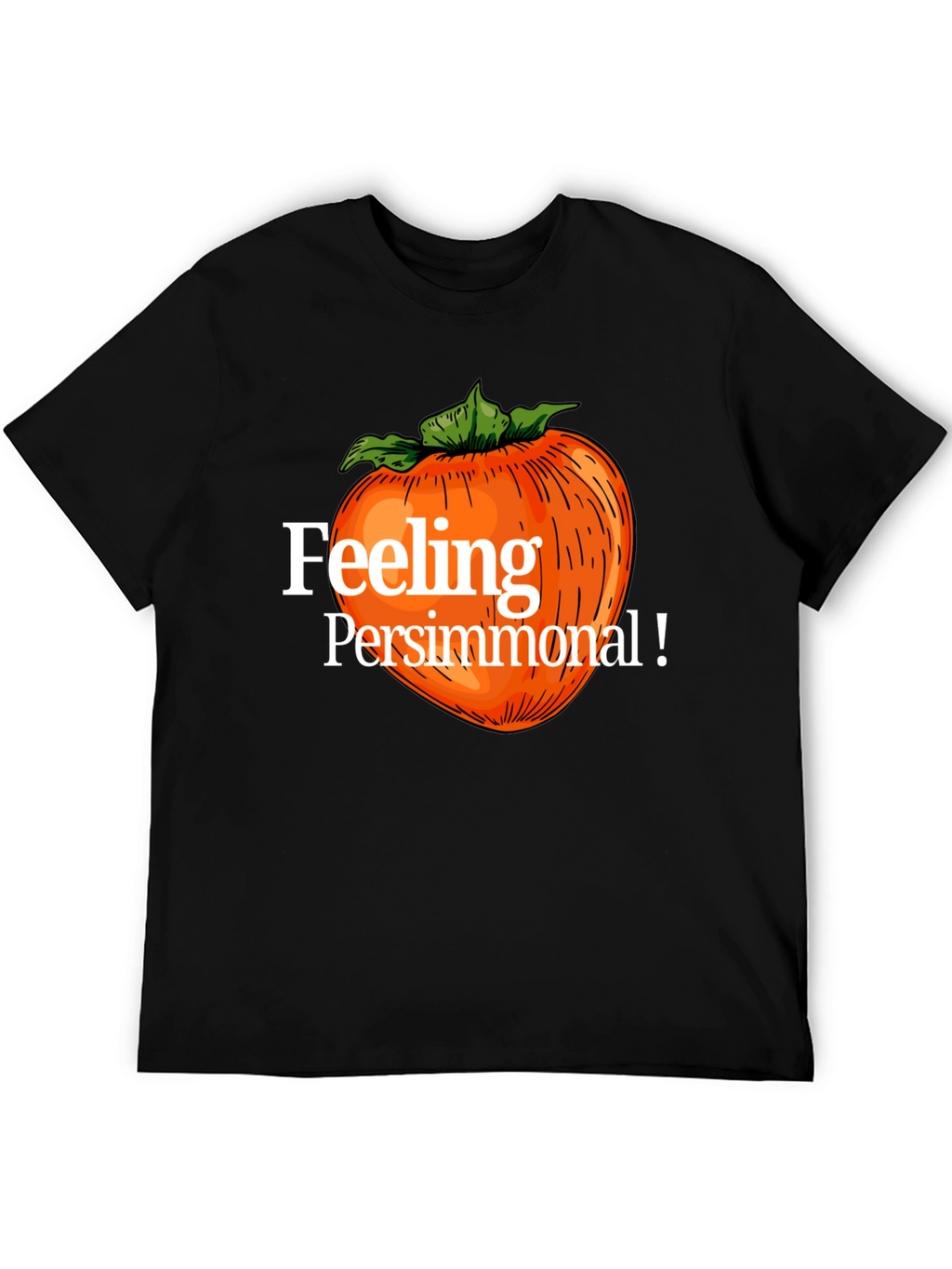Feeling Persimmonal Black Graphic Tee