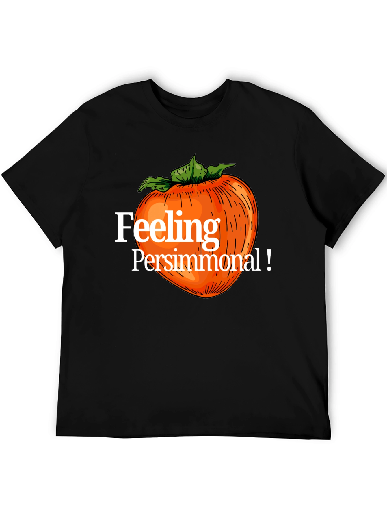 Feeling Persimmonal Black Graphic Tee