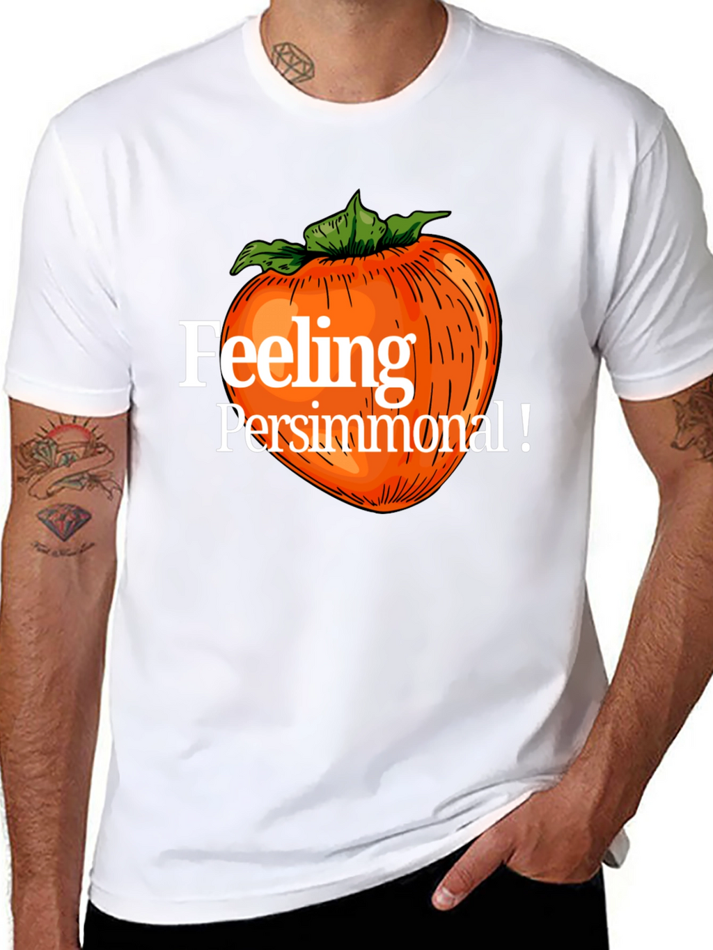 Feeling Persimmonal Black Graphic Tee