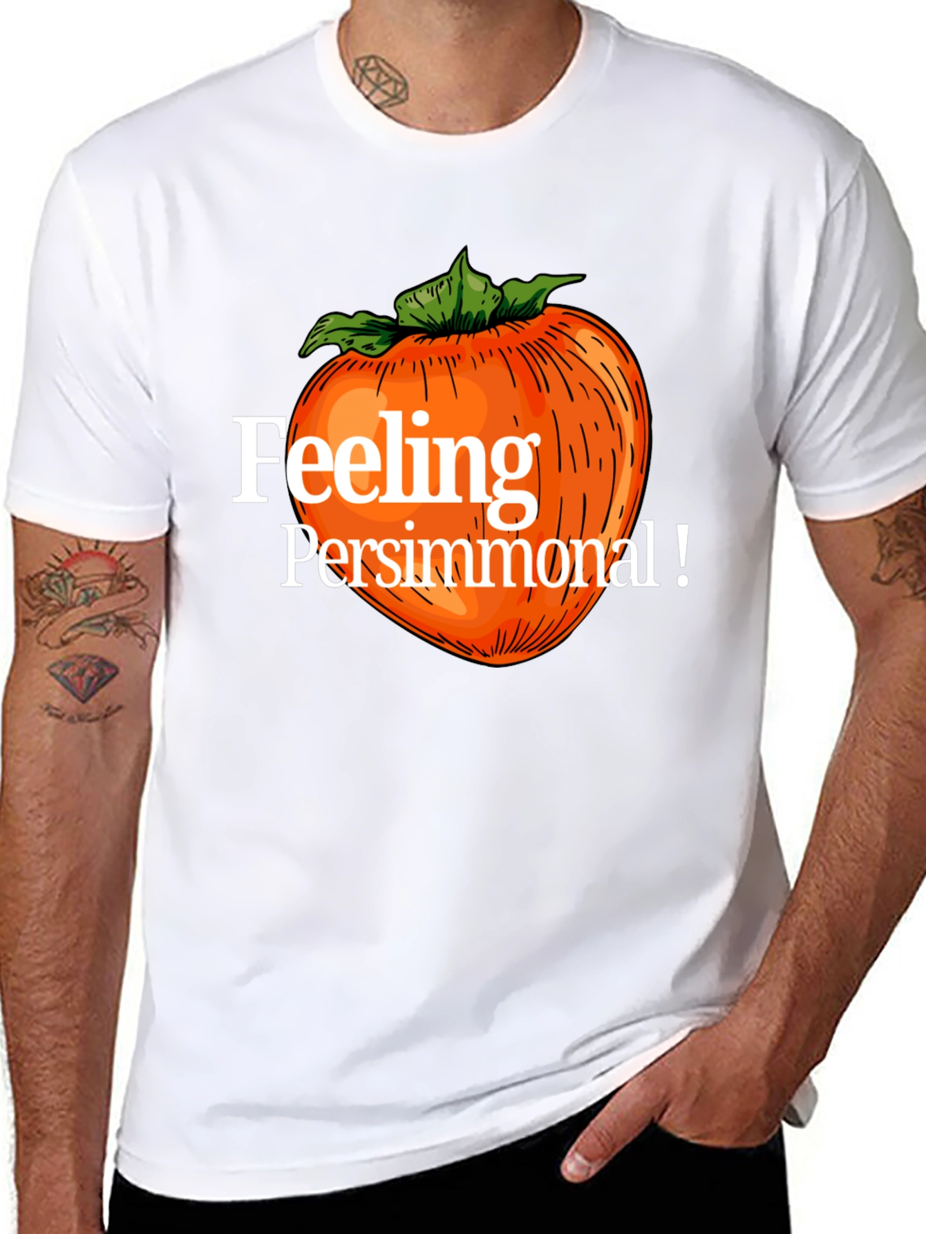 Feeling Persimmonal Black Graphic Tee