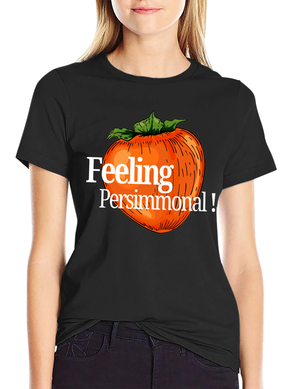 Feeling Persimmonal Black Graphic Tee