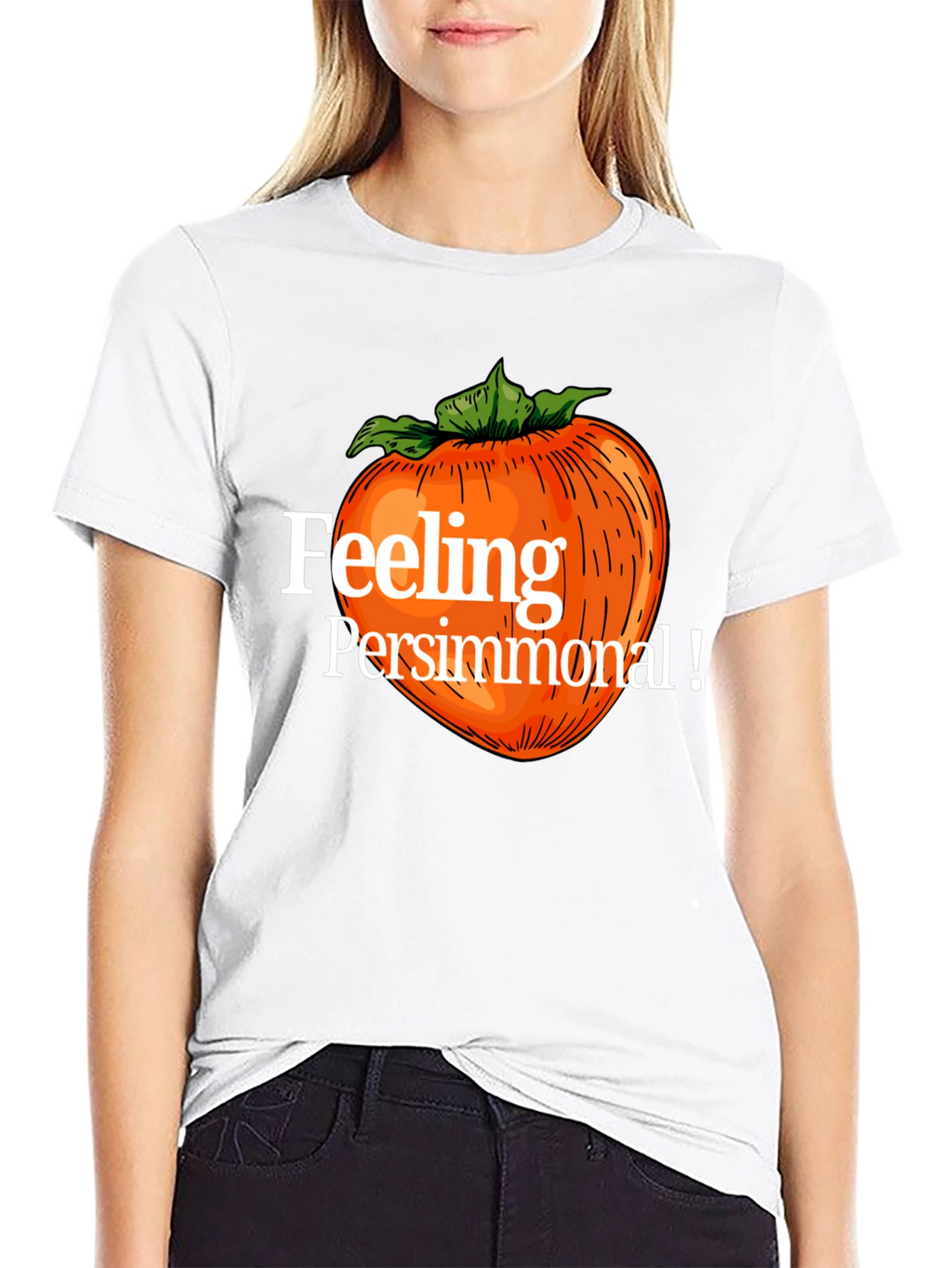 Feeling Persimmonal Black Graphic Tee