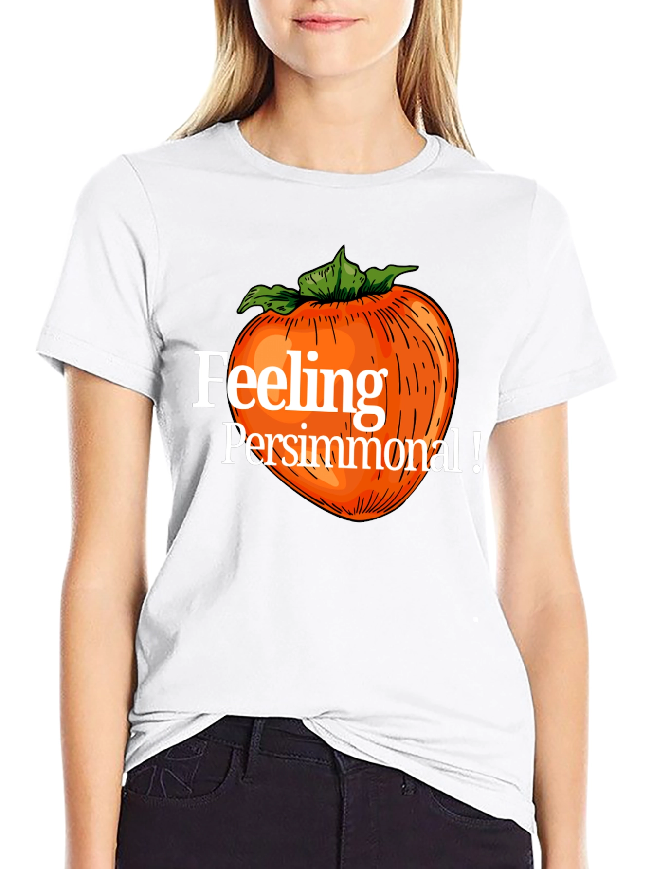 Feeling Persimmonal Black Graphic Tee