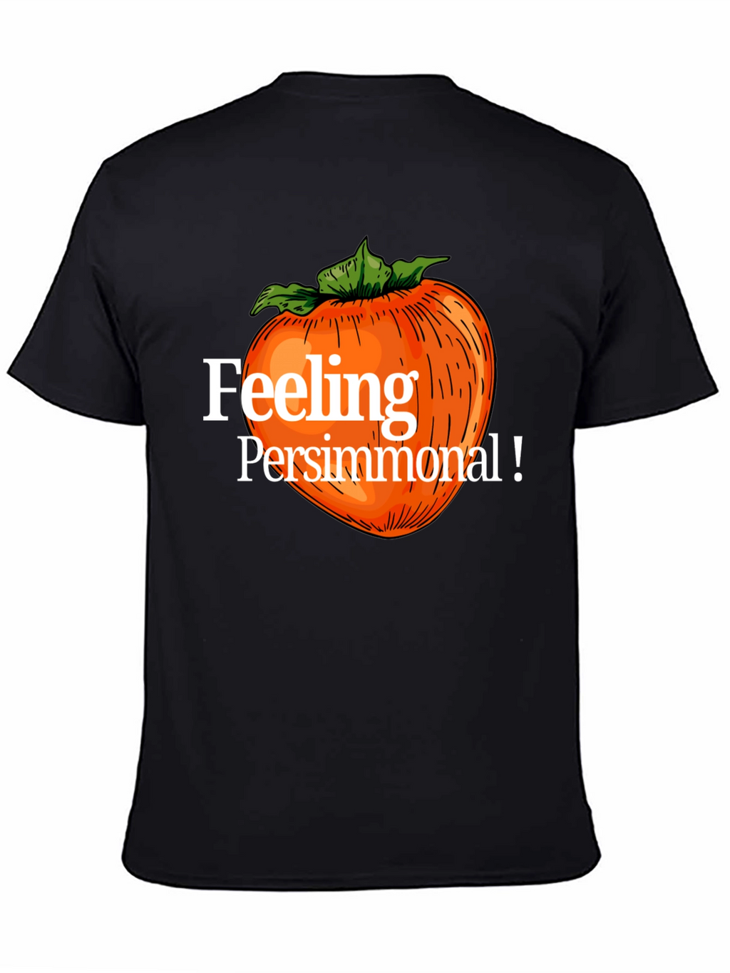 Feeling Persimmonal Black Graphic Tee