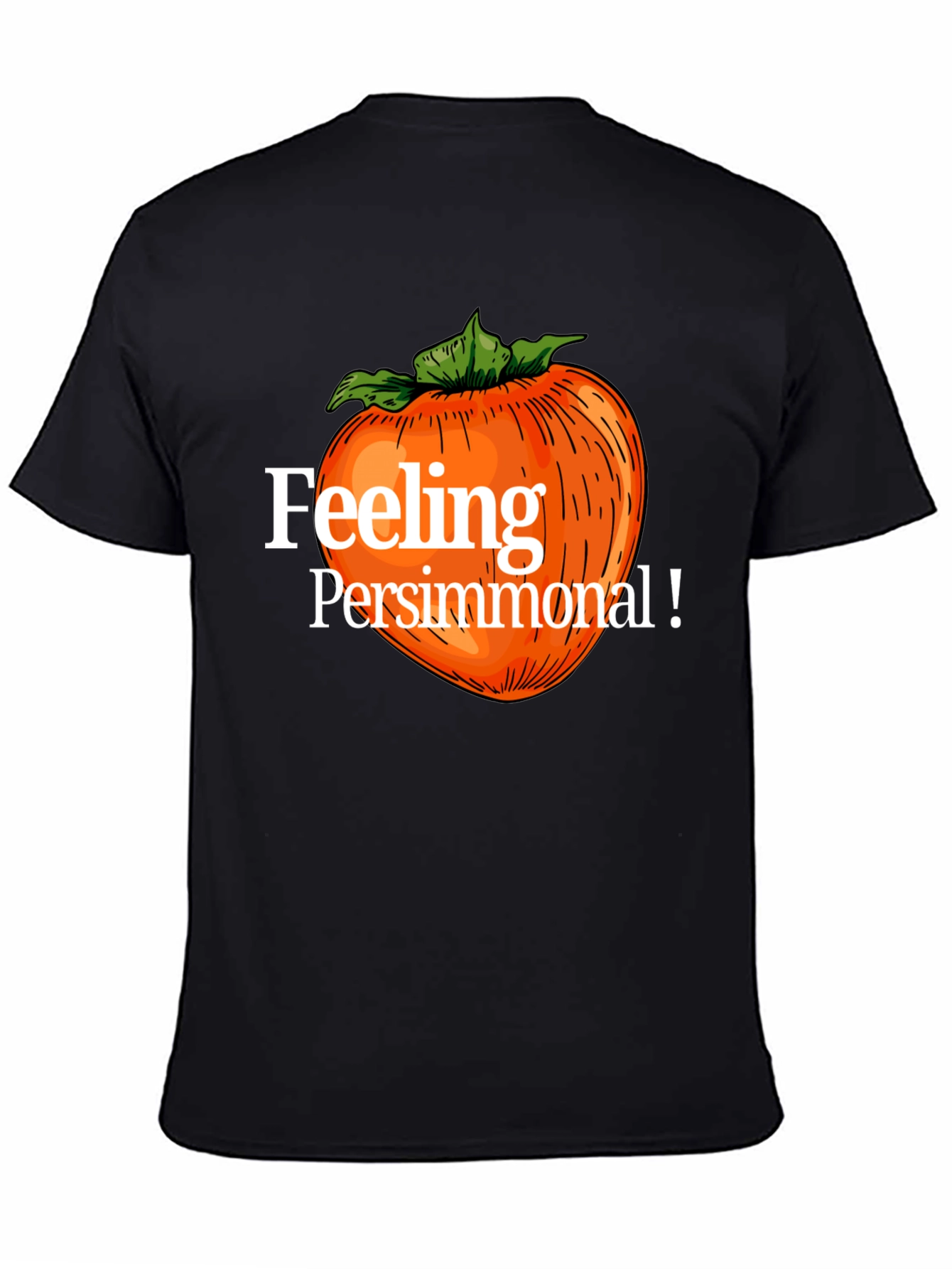 Feeling Persimmonal Black Graphic Tee