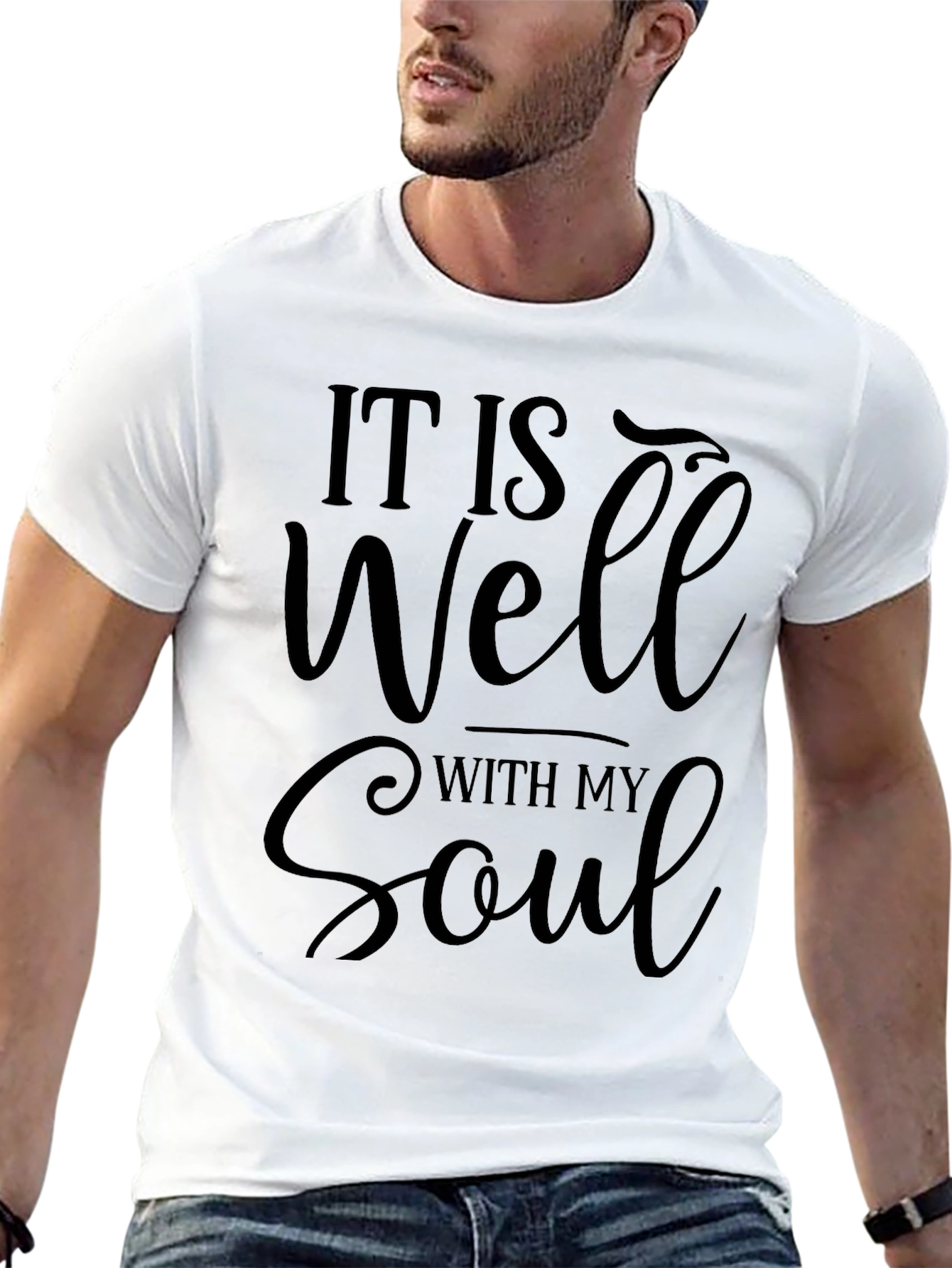 It Is Well With My Soul Black T-Shirt