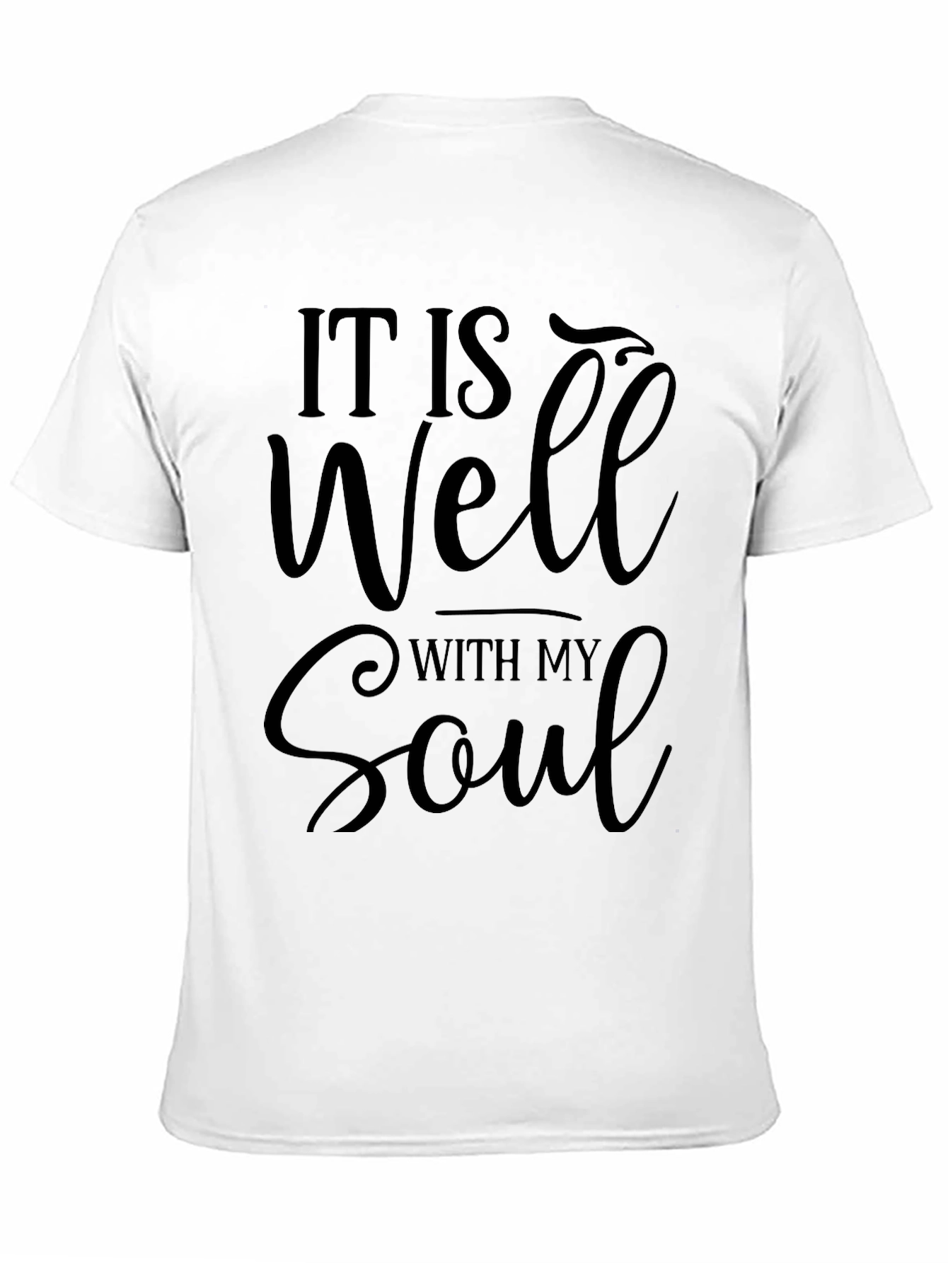 It Is Well With My Soul Black T-Shirt
