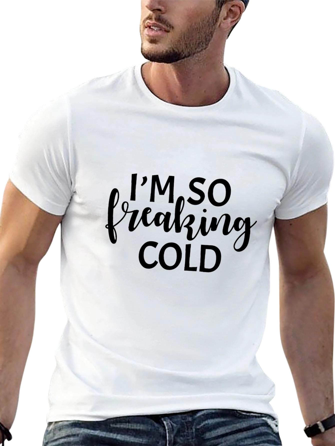 Im So Freaking Cold Black Tee