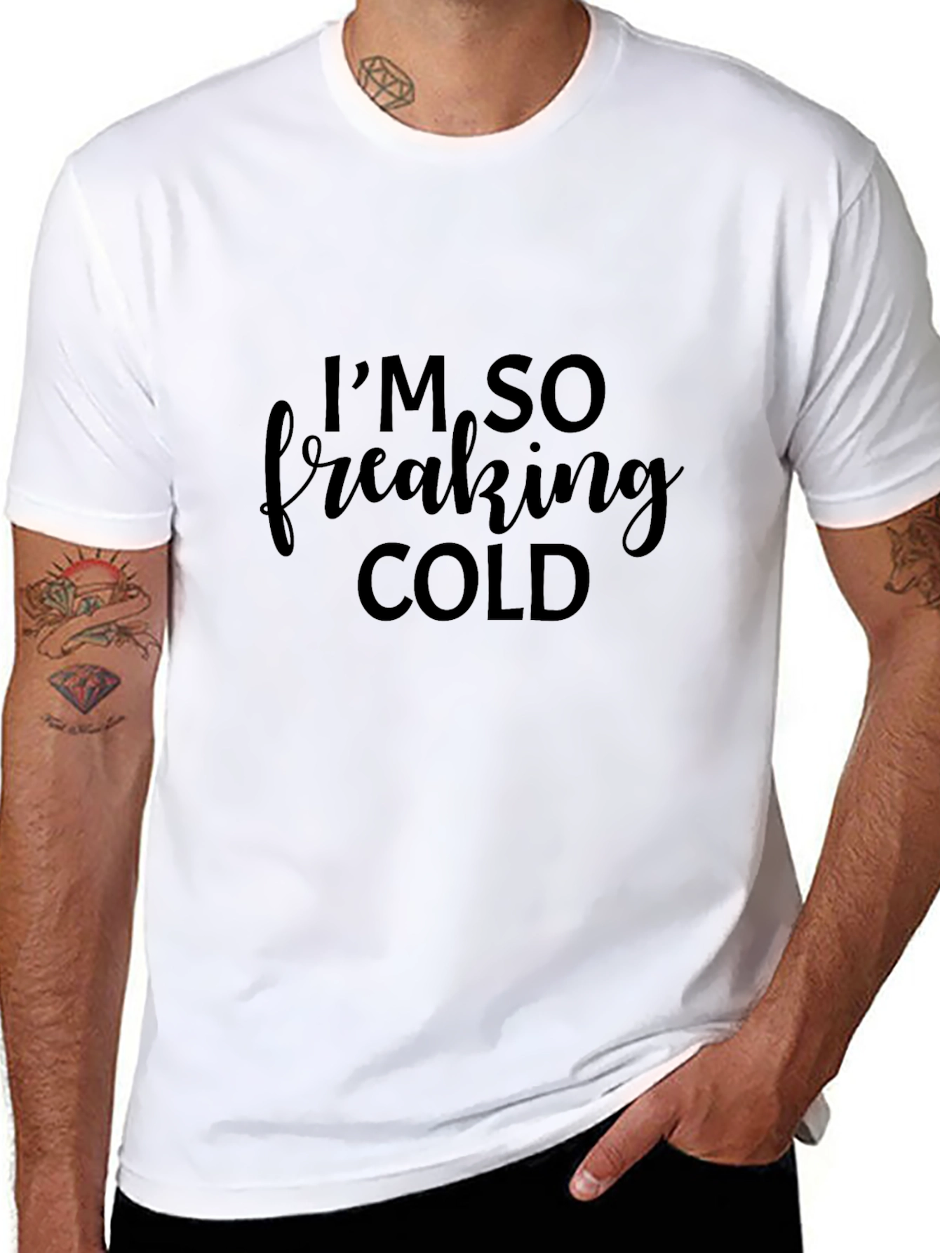 Im So Freaking Cold Black Tee