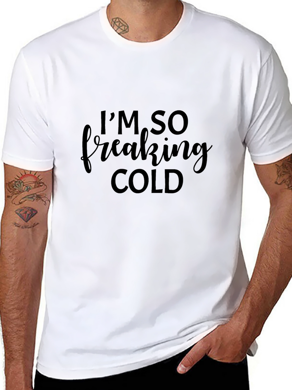 Im So Freaking Cold Black Tee