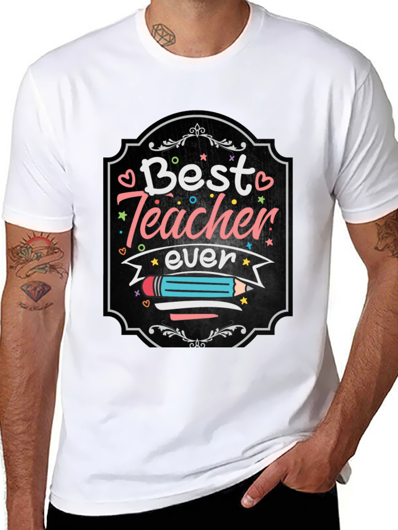 Best Teacher Ever Graphic Tee - Teacher Appreciation Gift