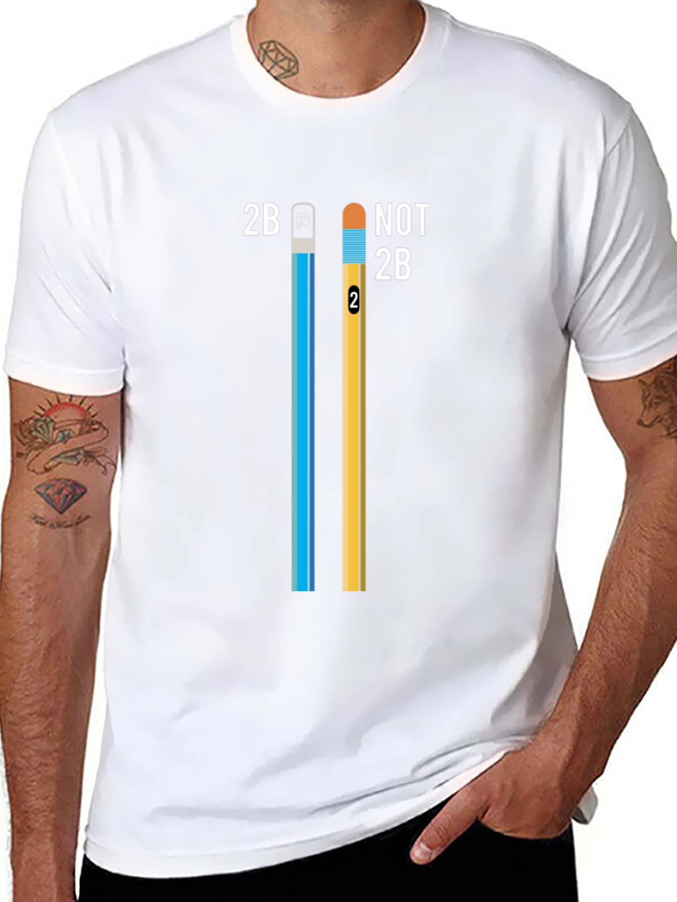 2B Not 2B Pencil T-Shirt - Funny Creative Design